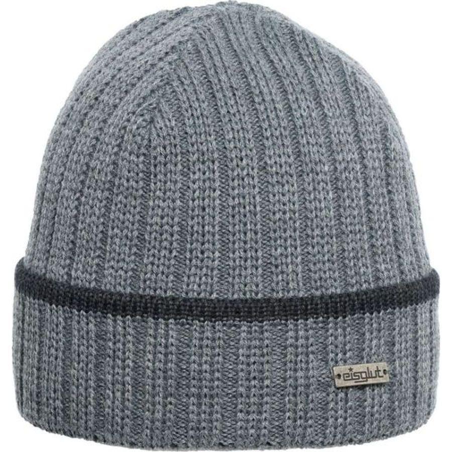 4250478768674 - EISGLUT Herren Mütze Fisher Merino XL hellgrau 15102XL