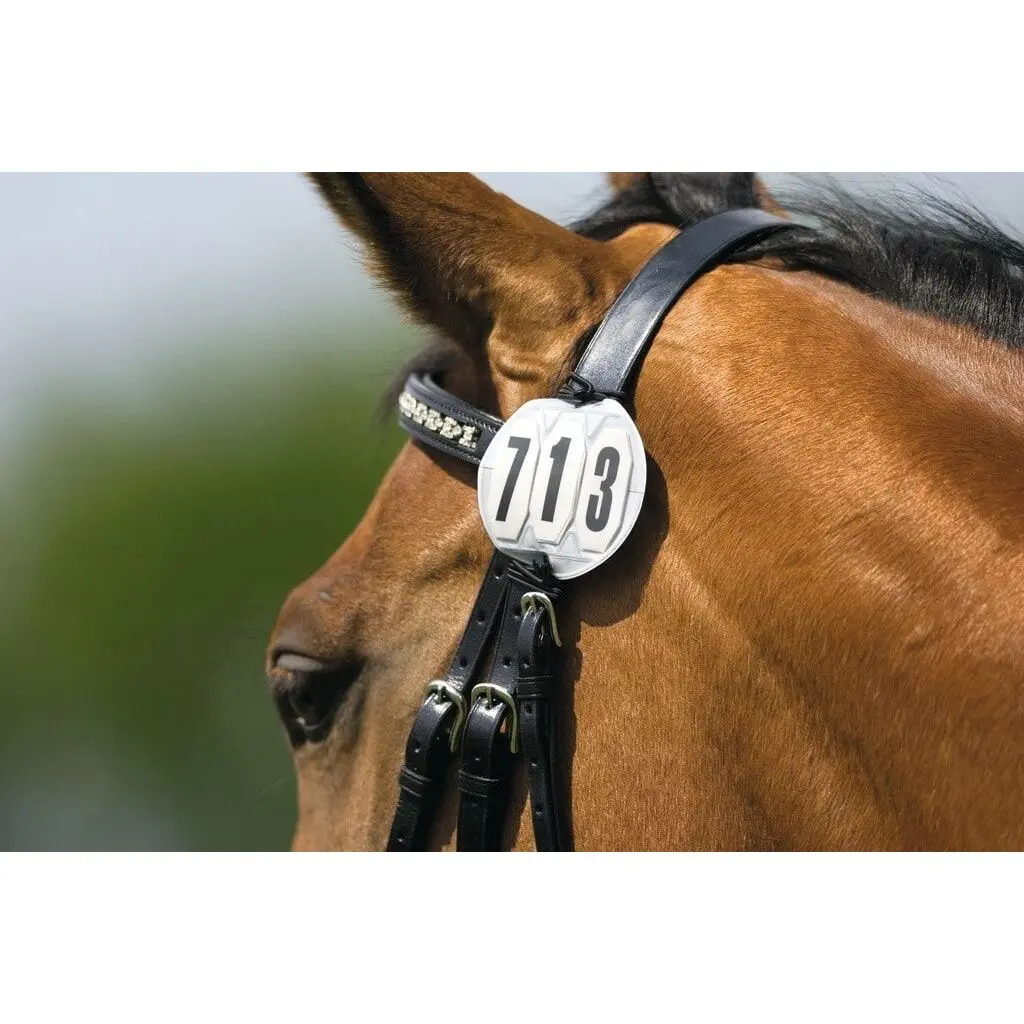 Ekkia Noir Equestrian Number Holder 3 Digits Round