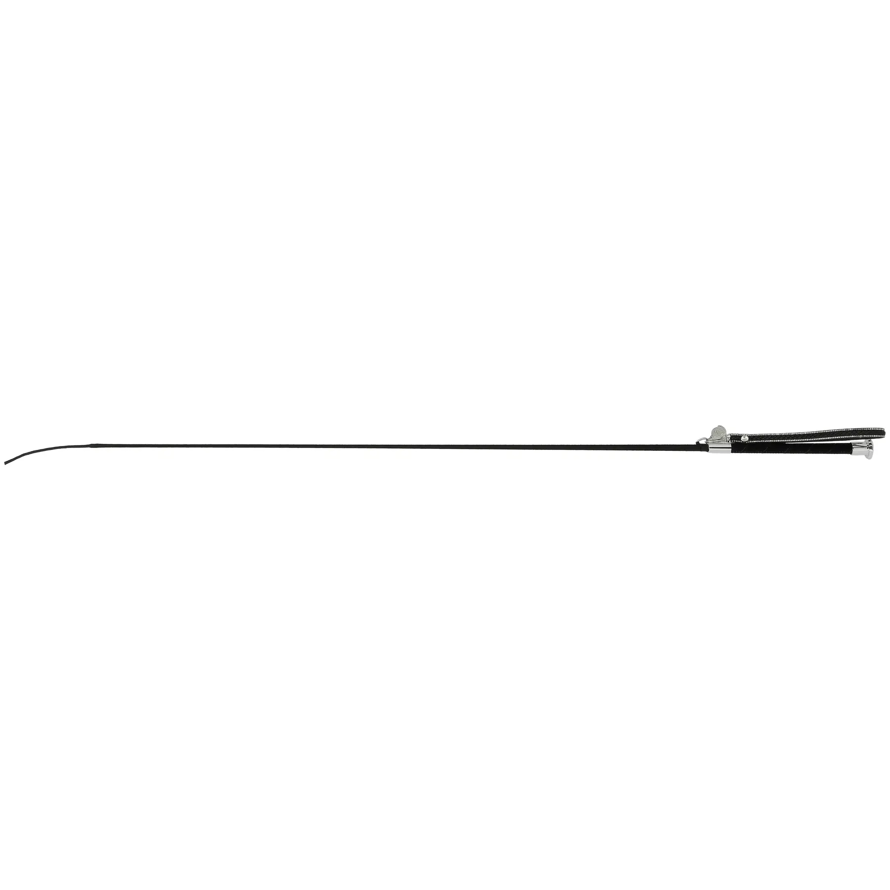 Equithème Noir Dressage Stick For Horseback Riding Charme