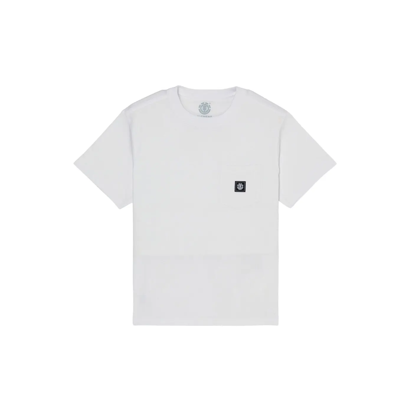 Element Boys Blanc Children's T-Shirt Icon Label Pocket