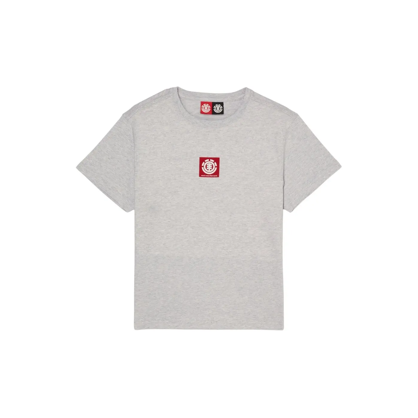 T-Shirt mit quadratischem Logo Kind Element