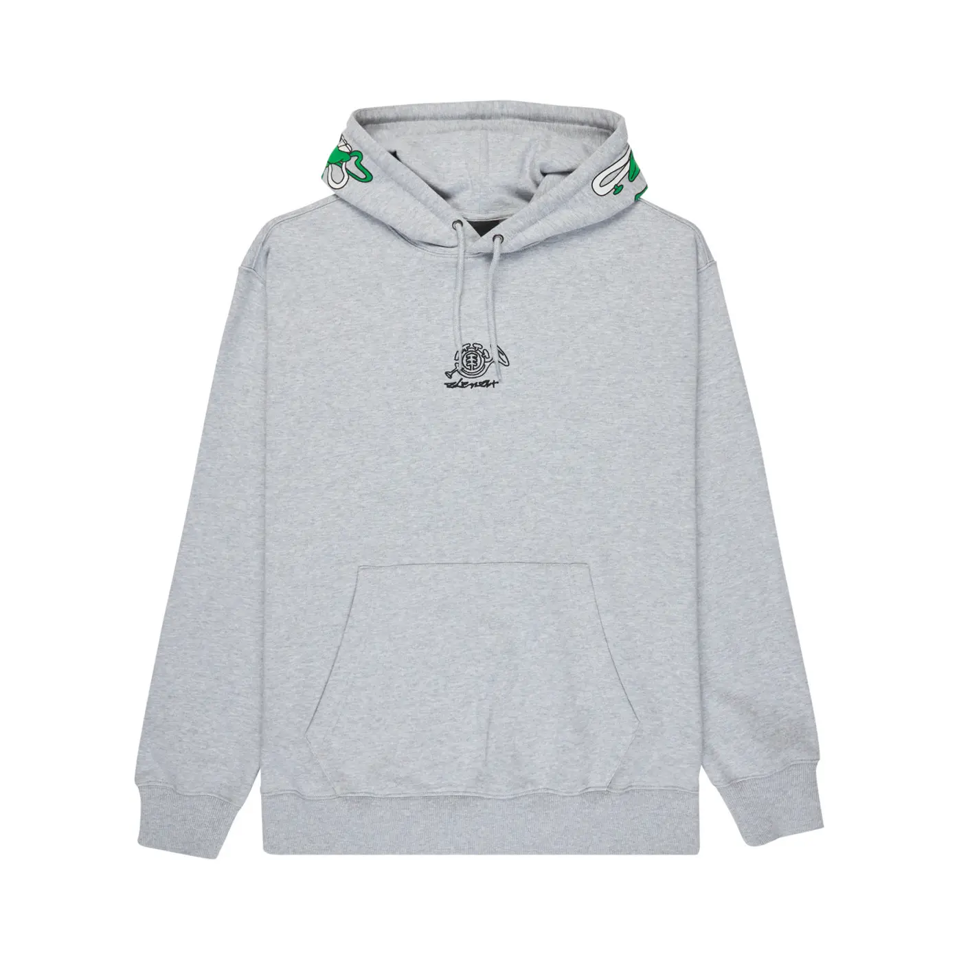 Element Men's Gris Hooded Sweatshirt Elet Horn