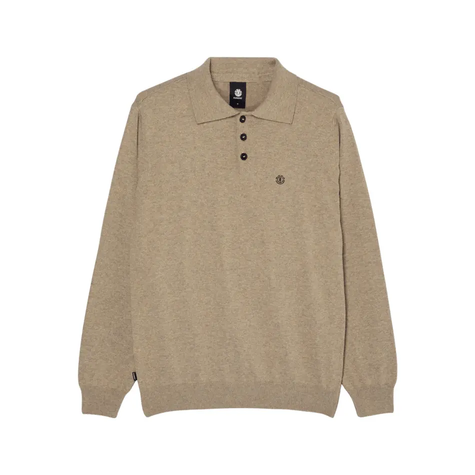 Langärmeliges Polo-Shirt Element Icon Embroidery