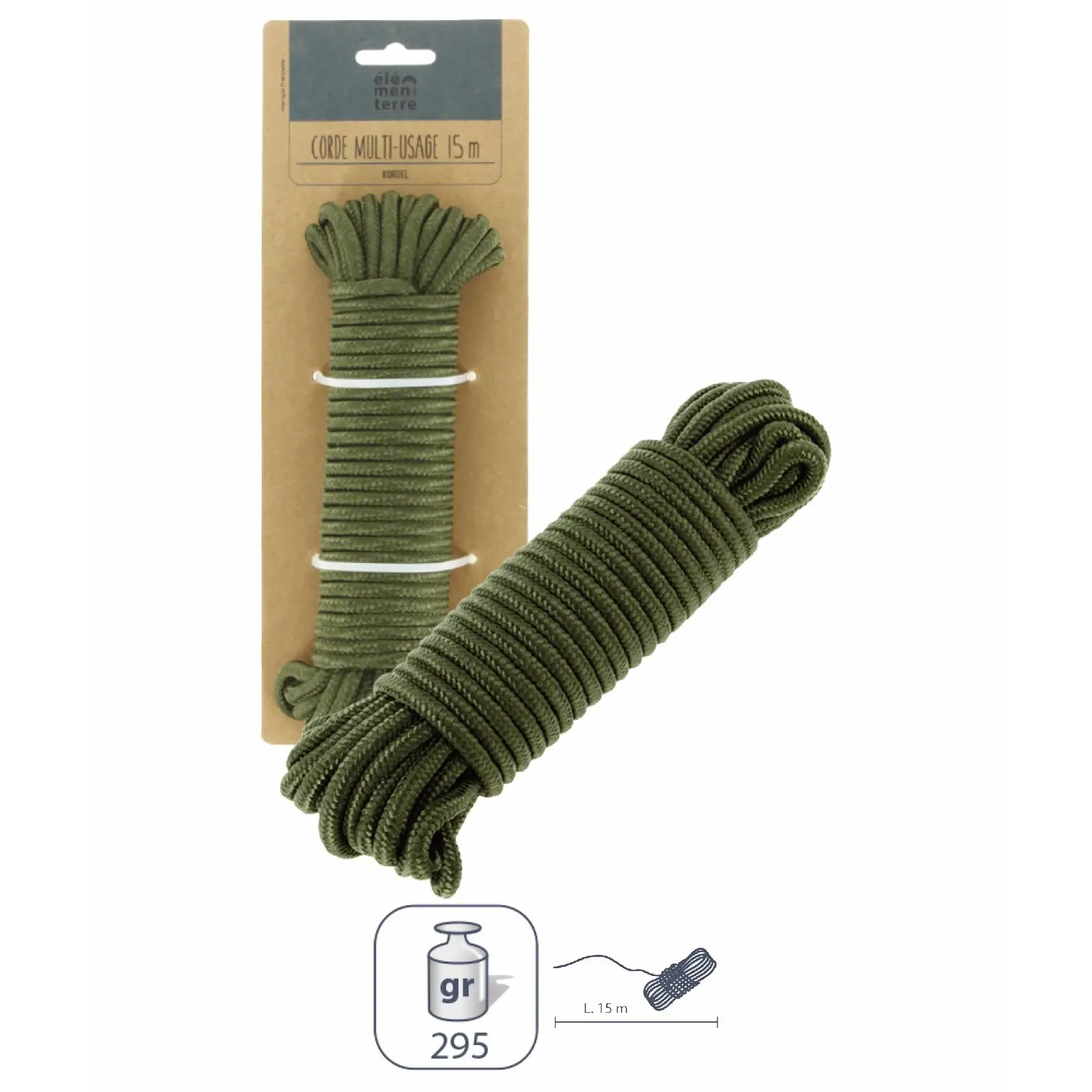 Multi-purpose rope Élémenterre Kordel