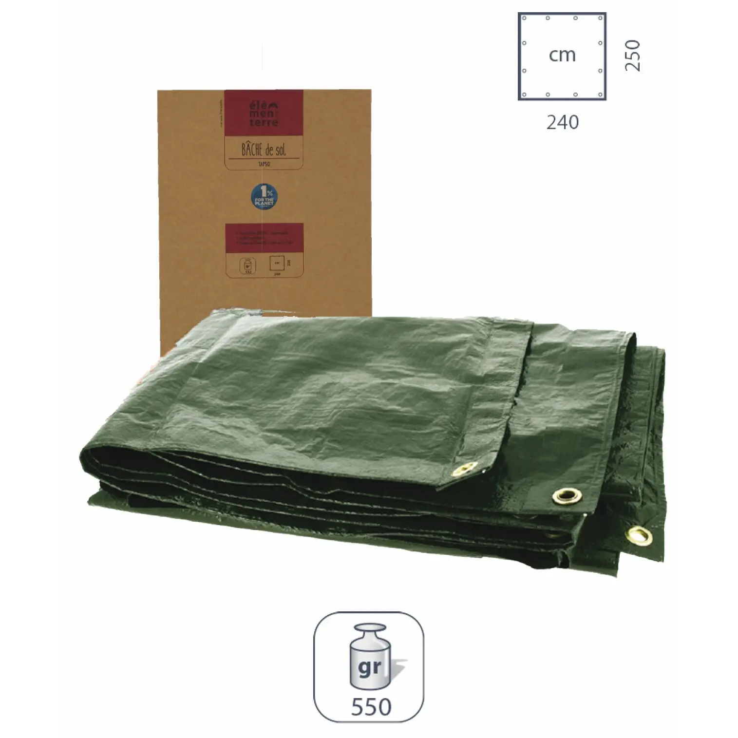 All-purpose tarpaulin Élémenterre Tapso