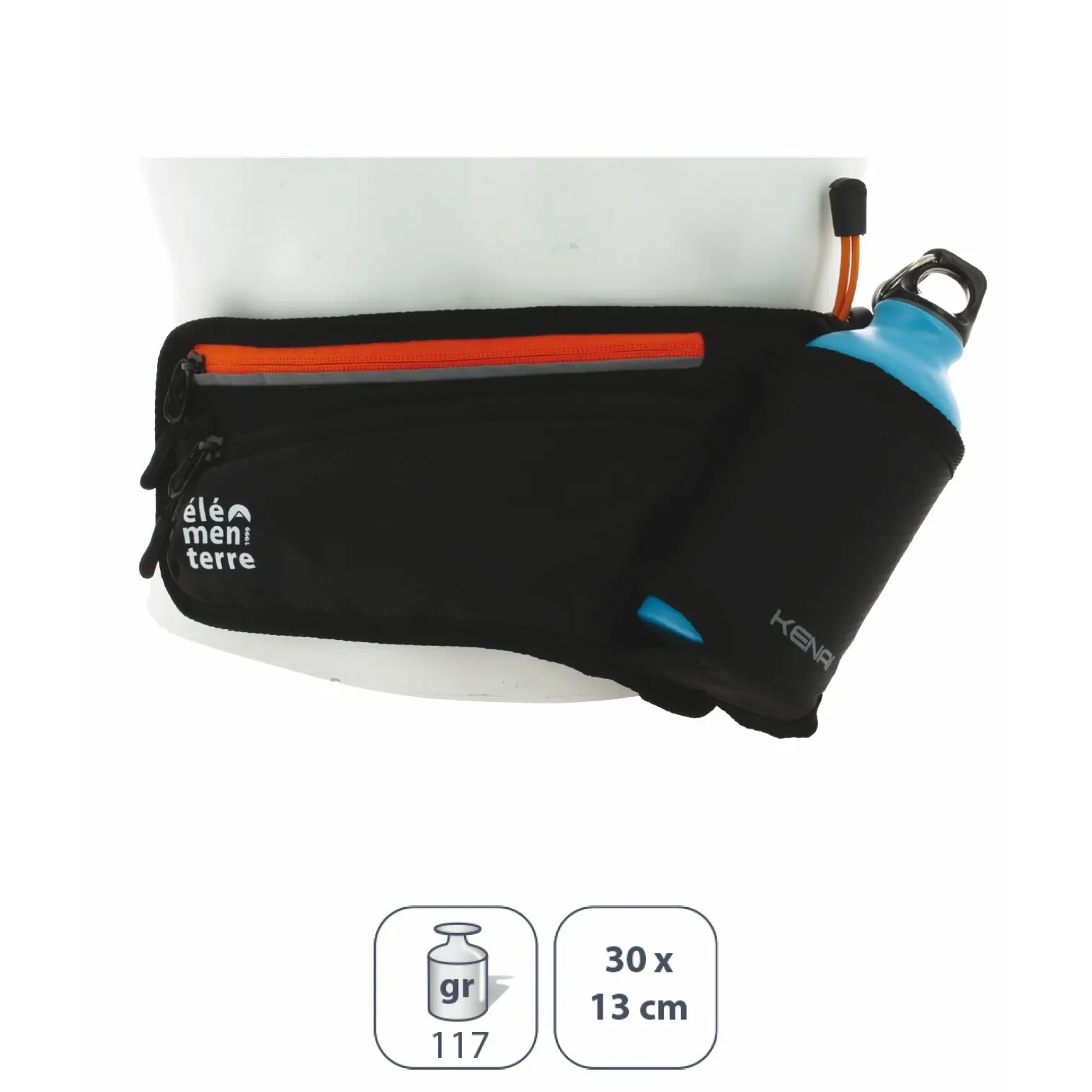Élémenterre Unisex Noir Bottle-Belt Bag Kenai
