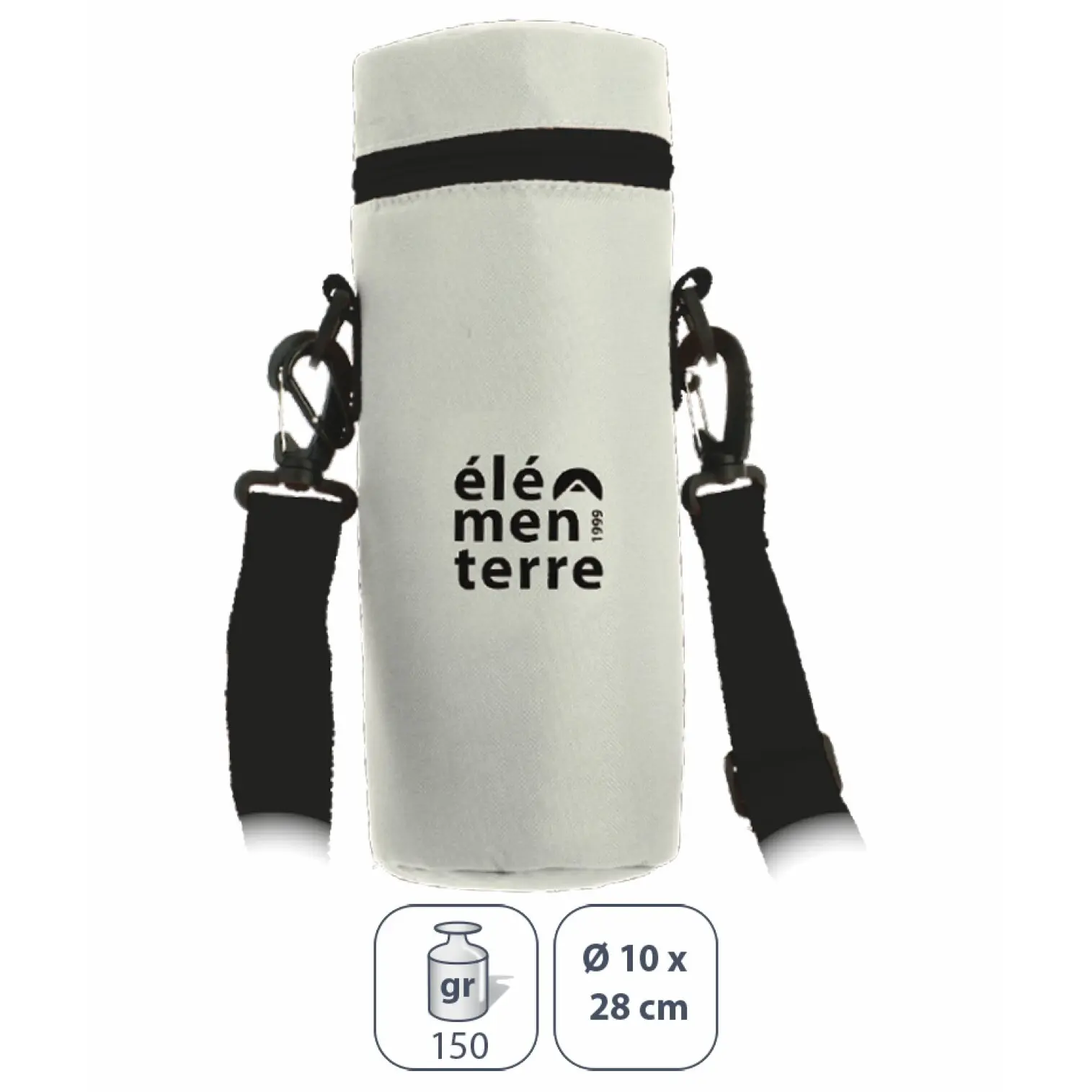 Élémenterre Unisex Gris Isothermal Bottle Holder Simpson
