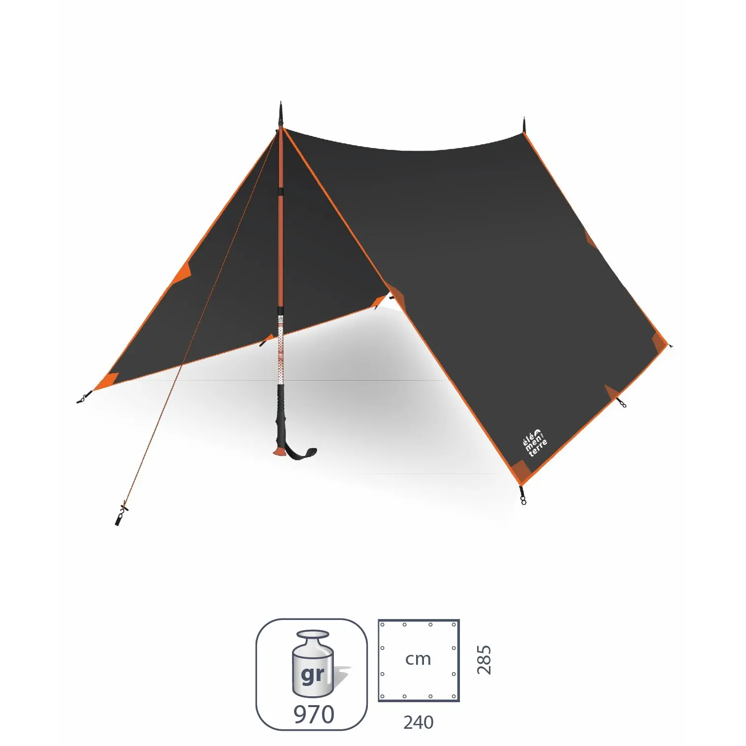 Tarp / Schutzhütte Élémenterre Tompkins
