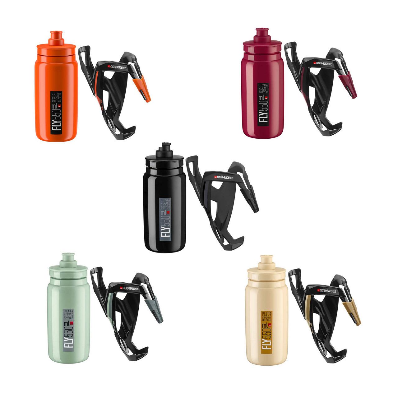 Portabottiglie e borraccia Elite ustom Race plus Fly