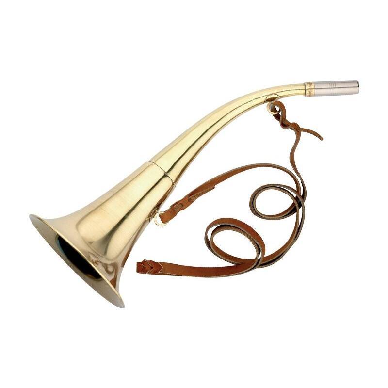 3260720127129 - Rundes Rufhorn aus Messing + Sautoir Elless