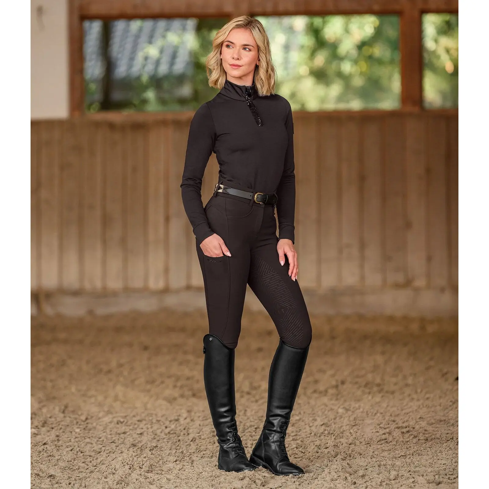 Maillot équitation fonctionnel manches longues femme ELT Esthal