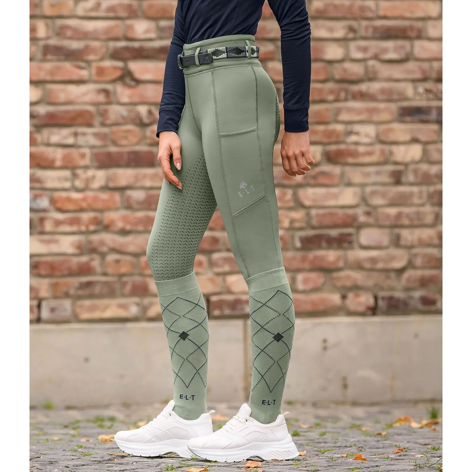 Legging équitation thermique full grip femme ELT Ella