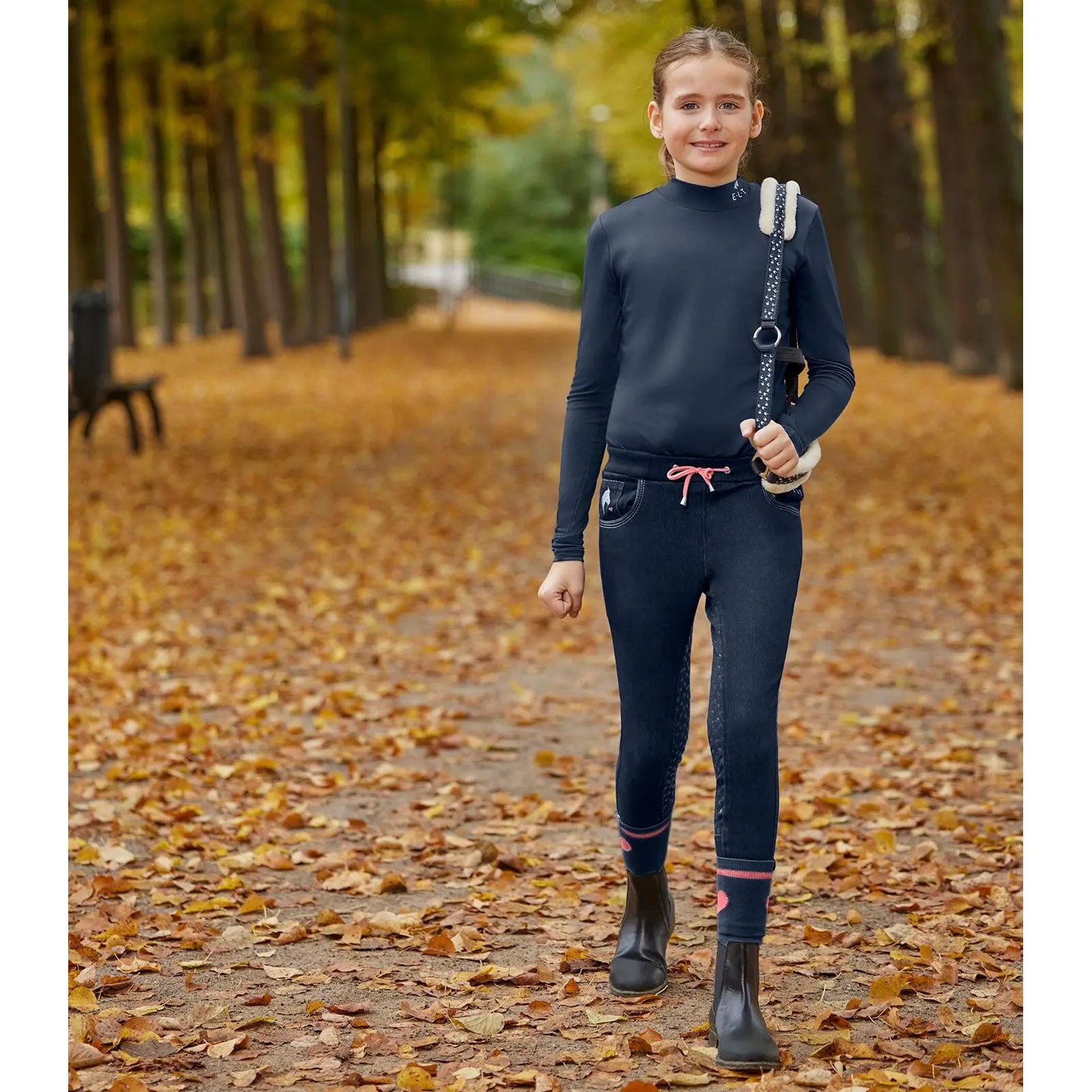 Legging équitation full grip fille ELT Lucky Lia