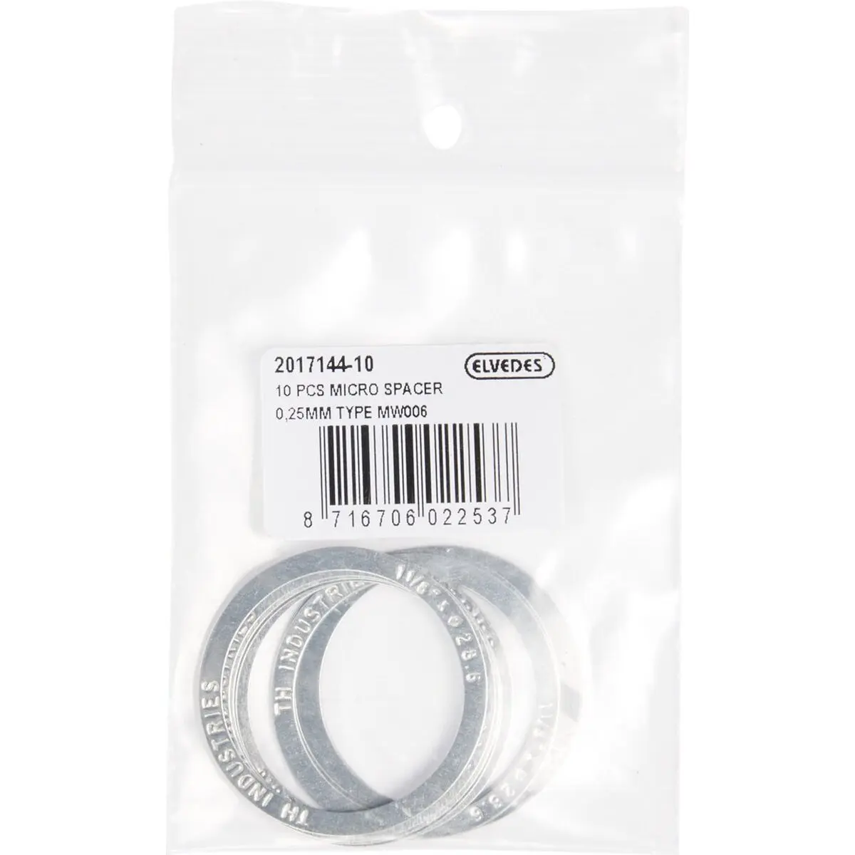 Velo Store - UK Spacers Elvedes Micro Spacer MV006 (x10) | Extra 10% off with Subscription, Postage £16.79 to UK Fedex.