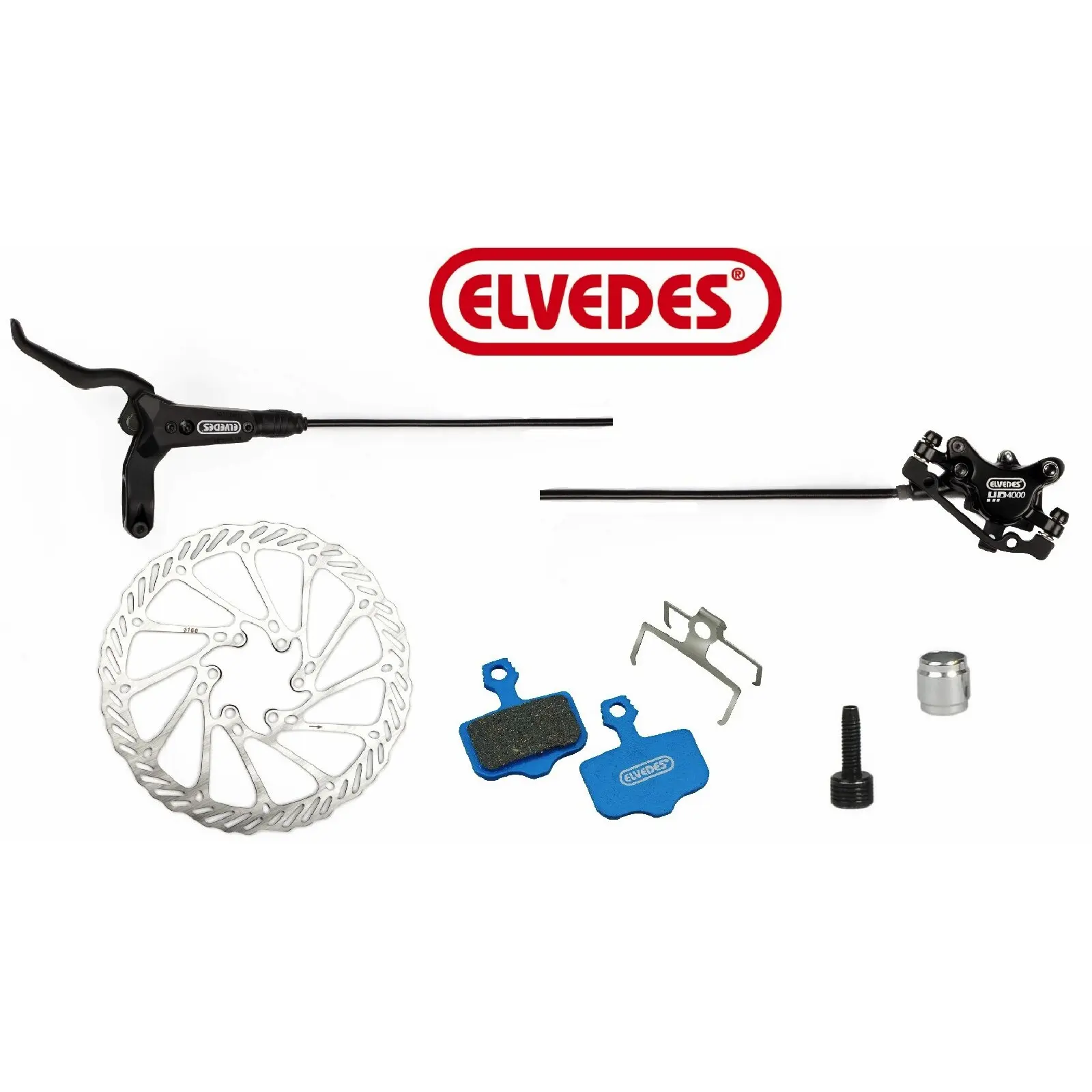 Image of Bremse links Schlauch komplett Elvedes HP4000
