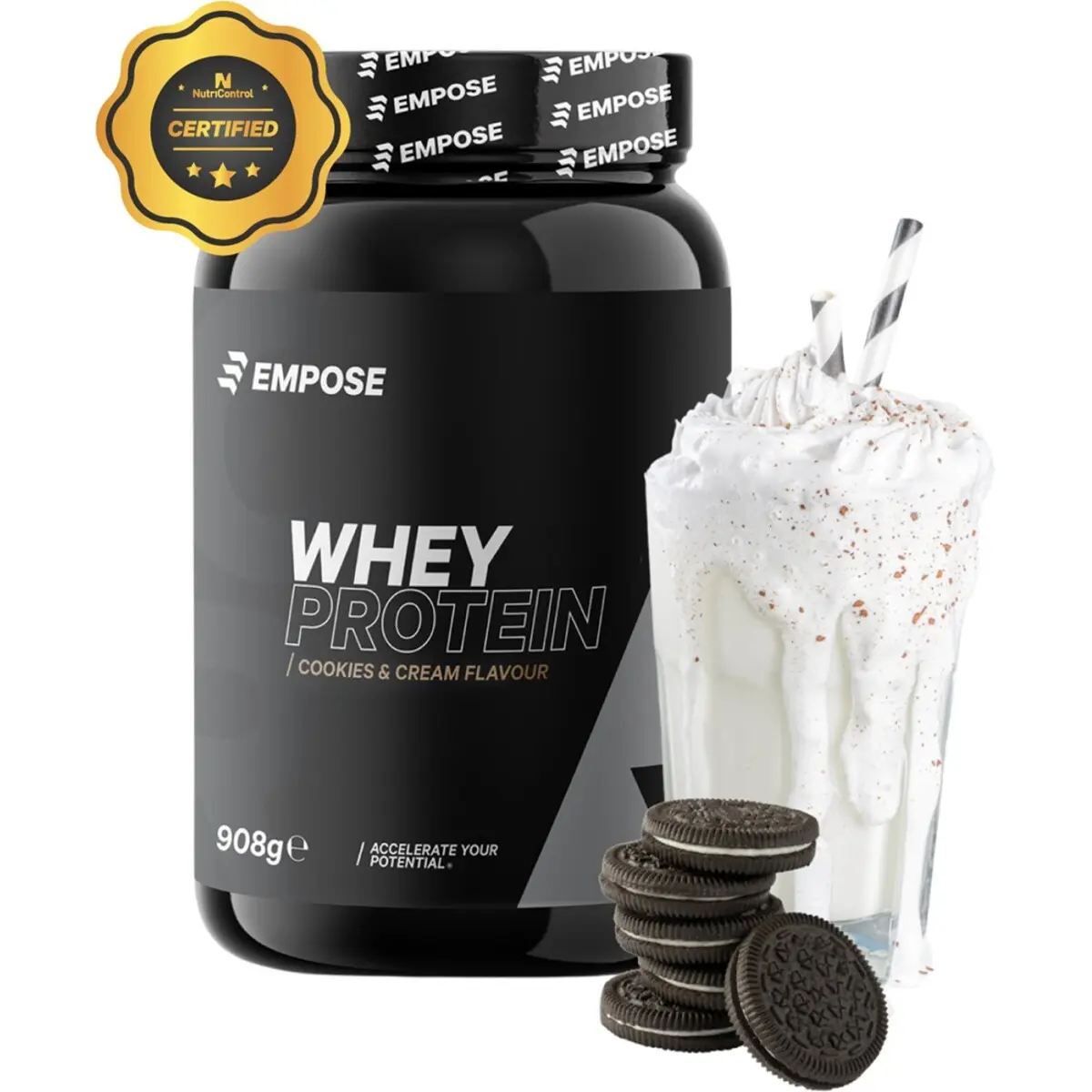 Proteinpulver Empose Whey Protein-Cookies & Cream