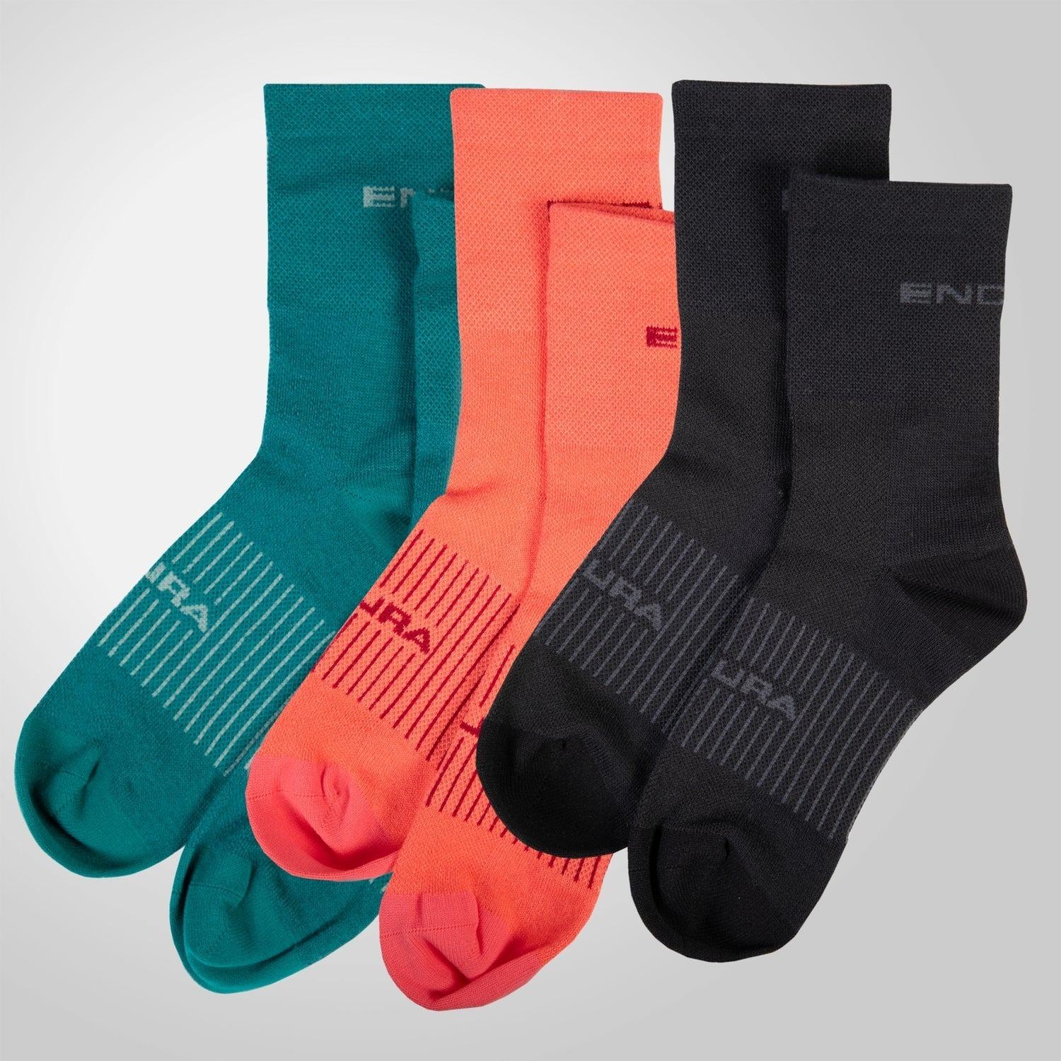 Velo Store - UK Women's running socks Endura Coolmax® (x3) | Extra 10% off with Subscription, Postage £16.79 to UK Fedex.