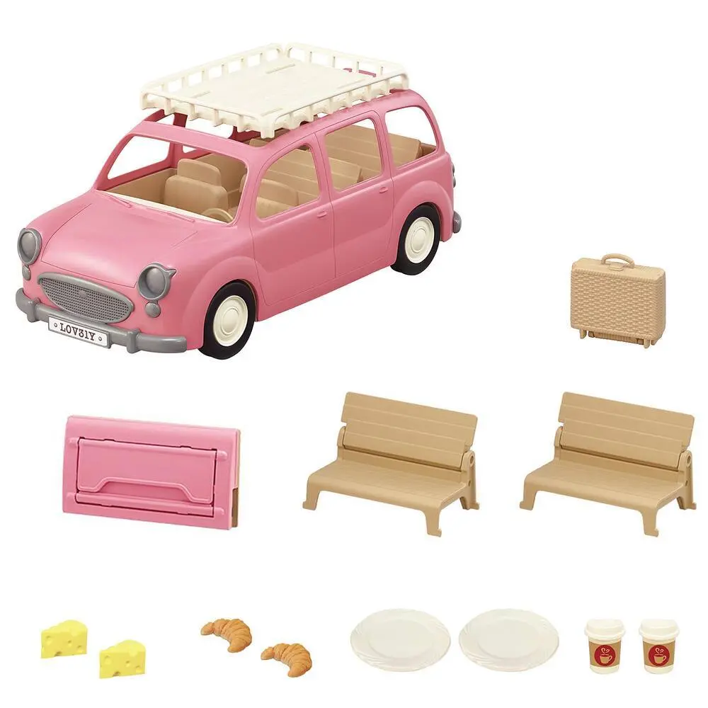 Jeux de voiture Monospace avec pique nique Epoch D Enfance Sylvanian