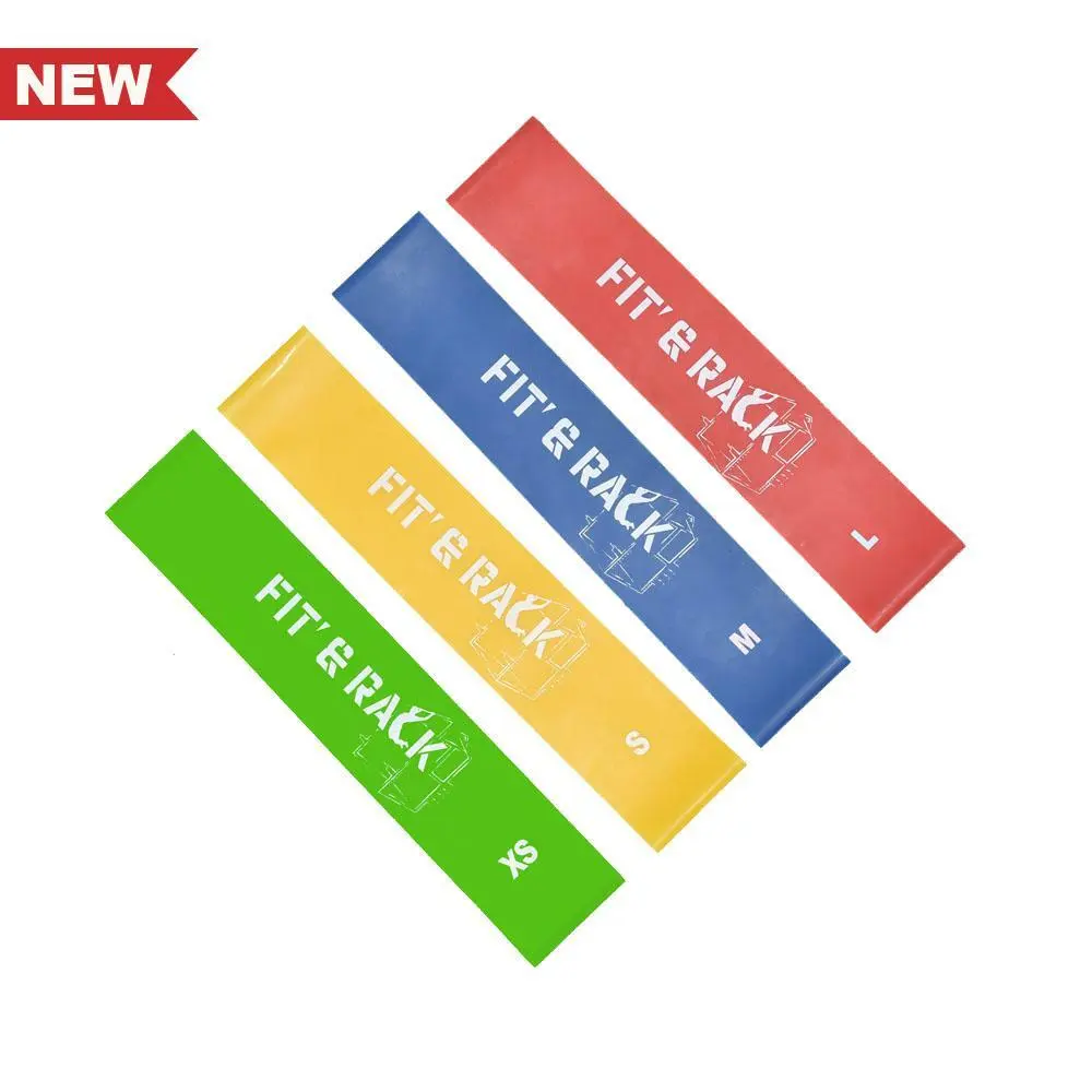 Fit & Rack Multicolore Set Of 4 Latex Elastic Bands