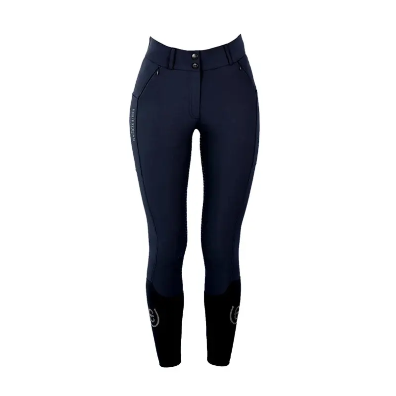Equestrian Stockholm Women's Bleu Full Grip Riding Trousers For Dressage Elite