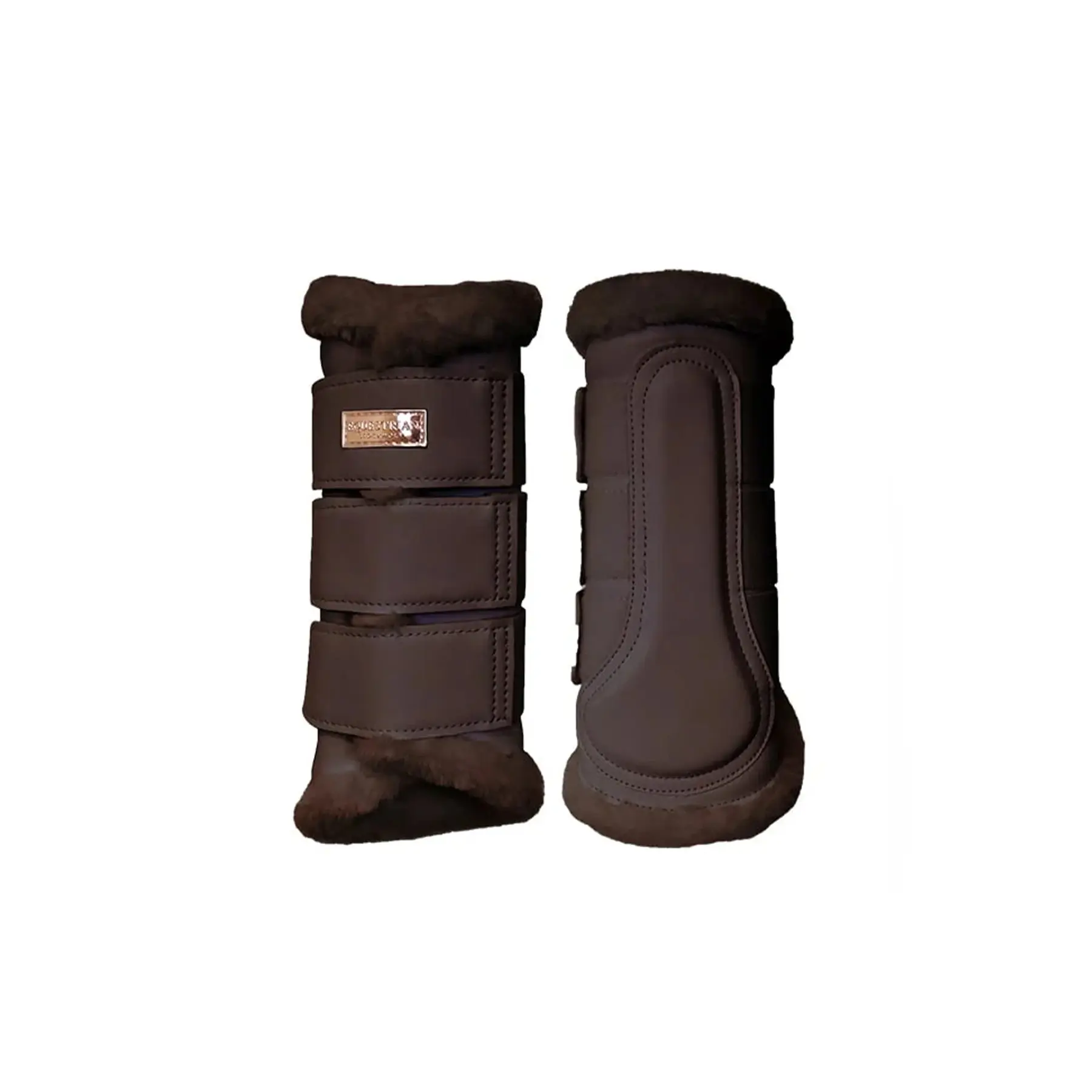Equestrian Stockholm Marron Closed Horse Gaiters
