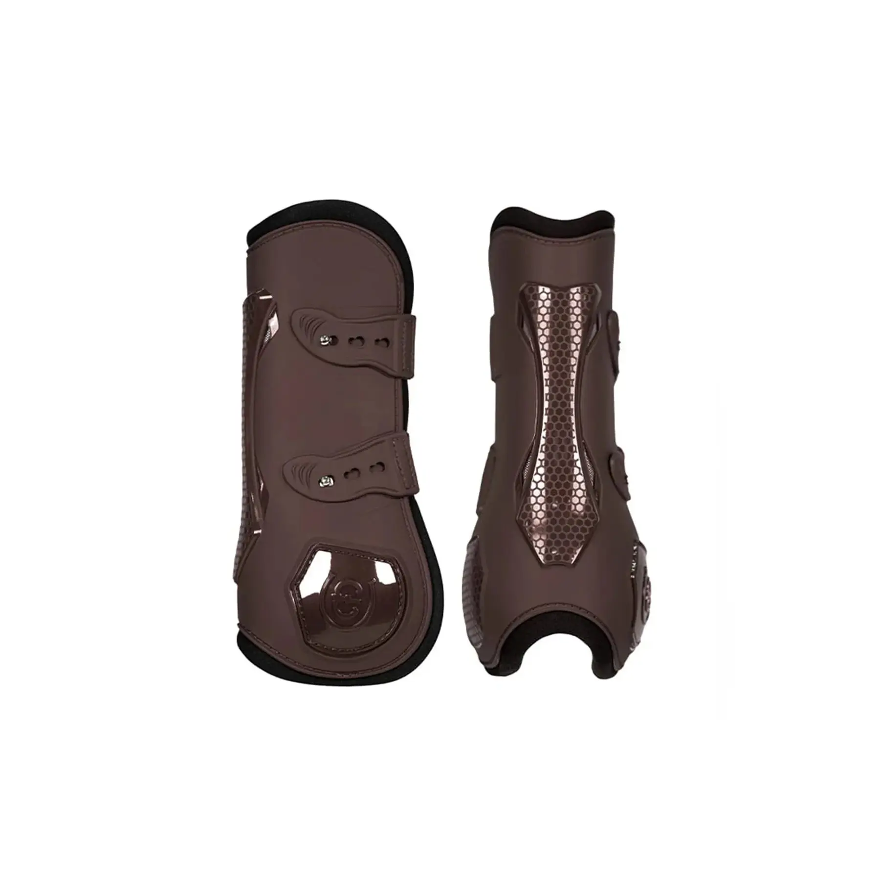 Equestrian Stockholm Marron Anatomical Tendon Protectors For Horses