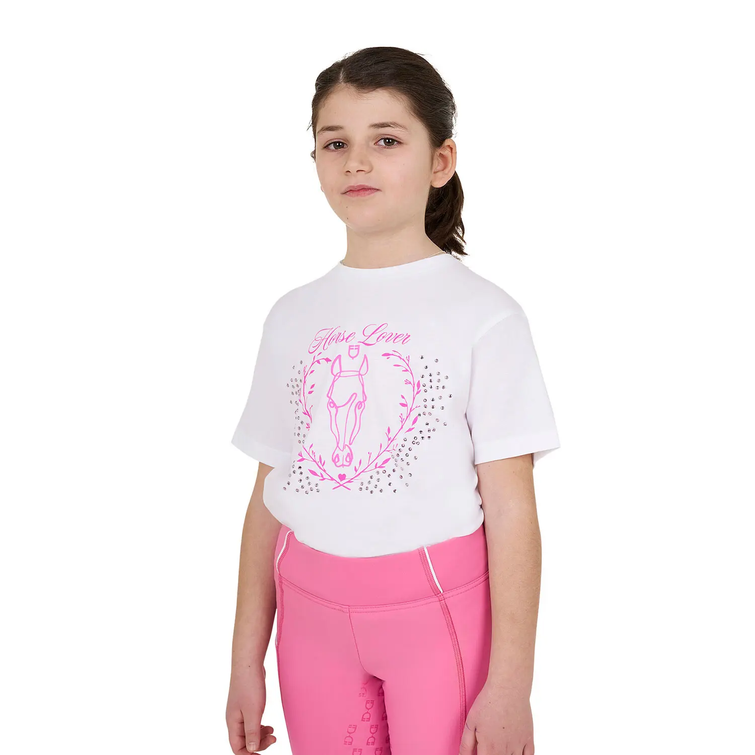 Comparer les prix de T-shirt fille Equestro Lover