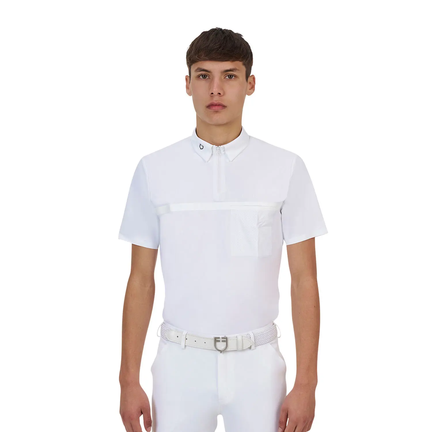 Meilleurs prix pour Polo de concours zippé Equestro Ridertechnology