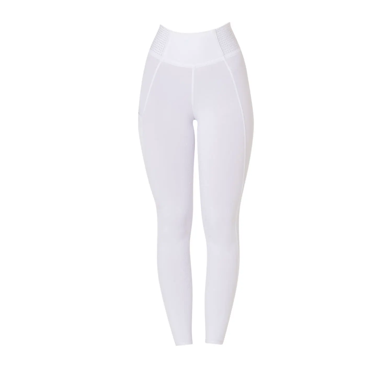 Meilleurs prix pour Legging équitation full grip femme Equestro Rhinestones