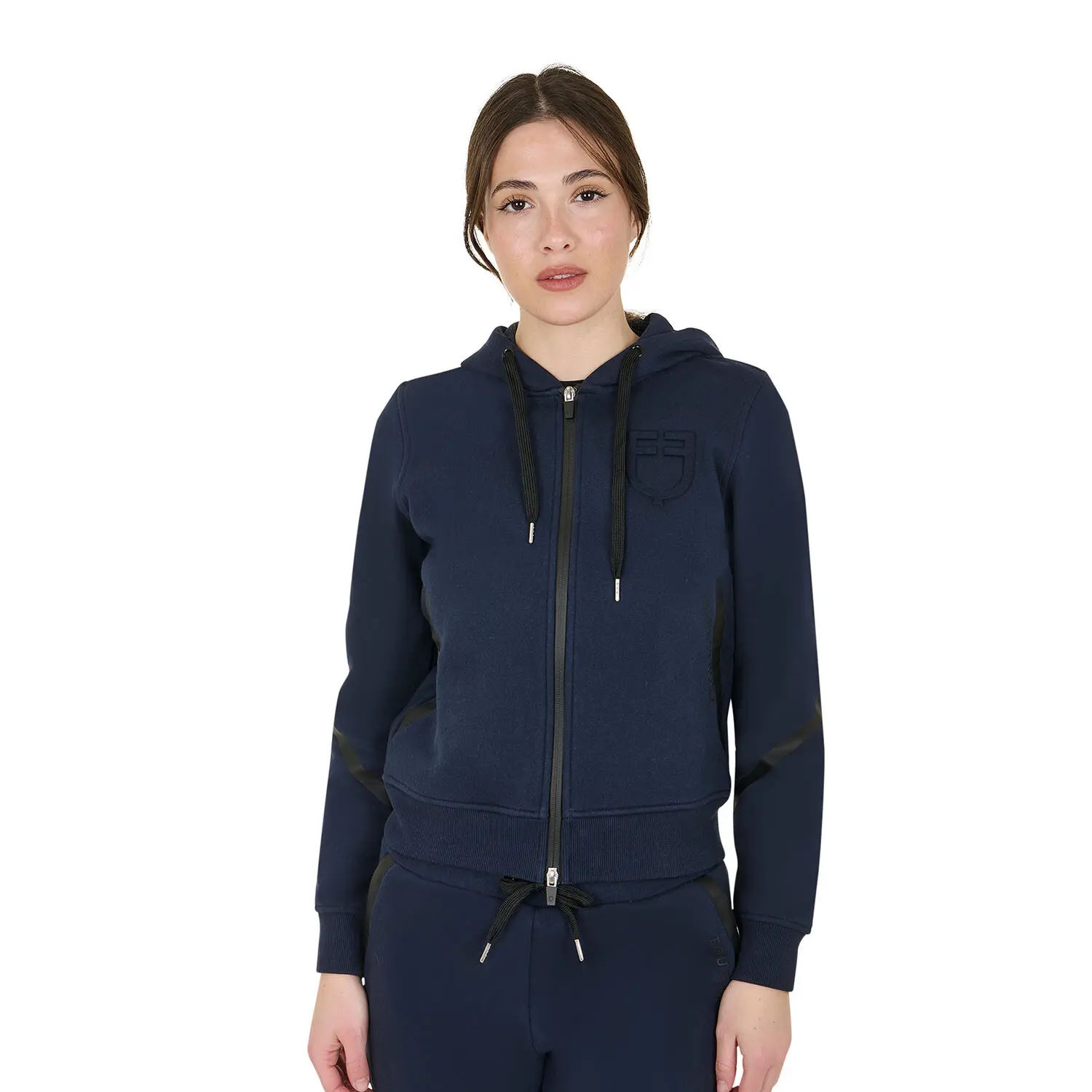 Comparer les prix de Sweatshirt à capuche institutionnel zippé femme Equestro