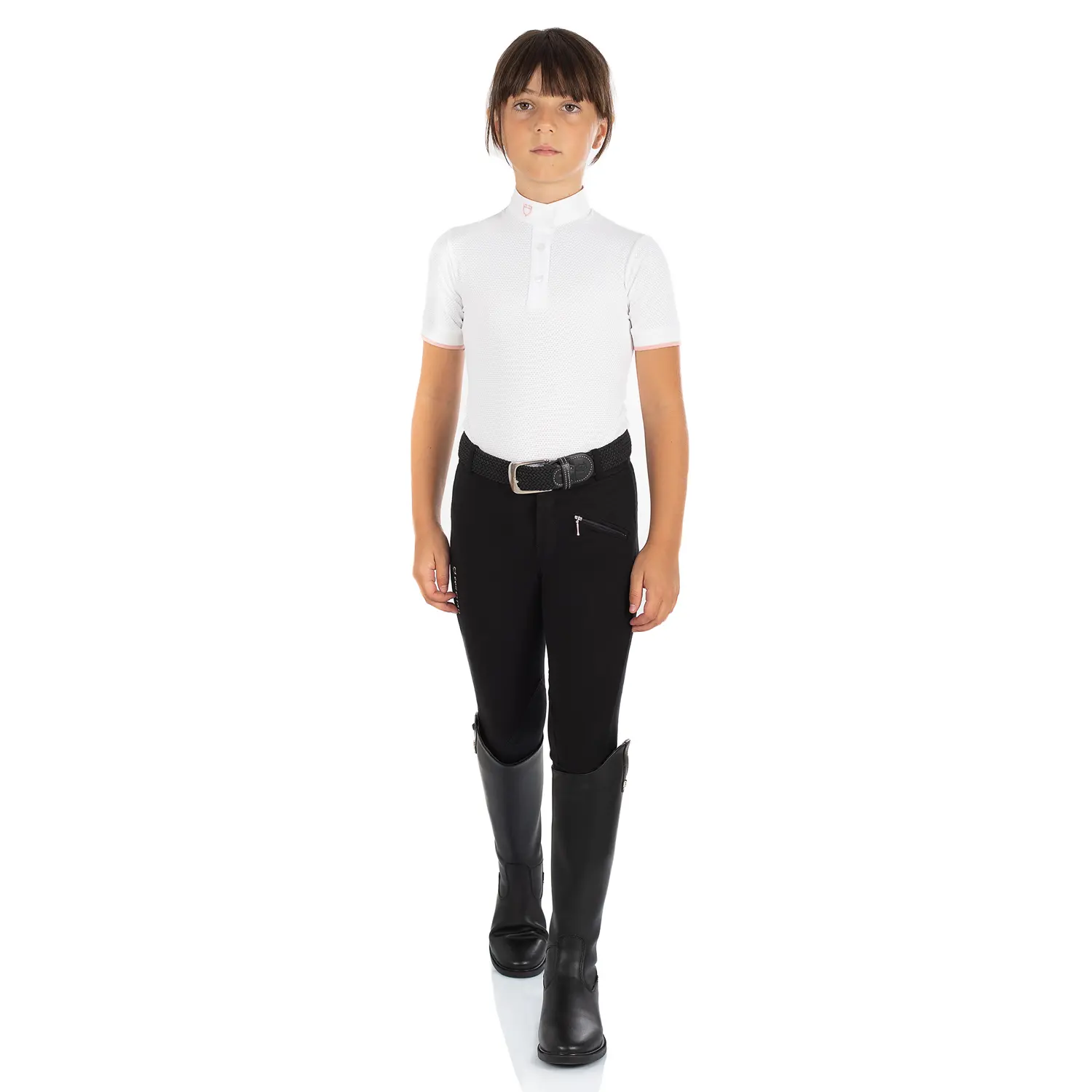 Equestro Girls Noir Riding Trousers Kasumi