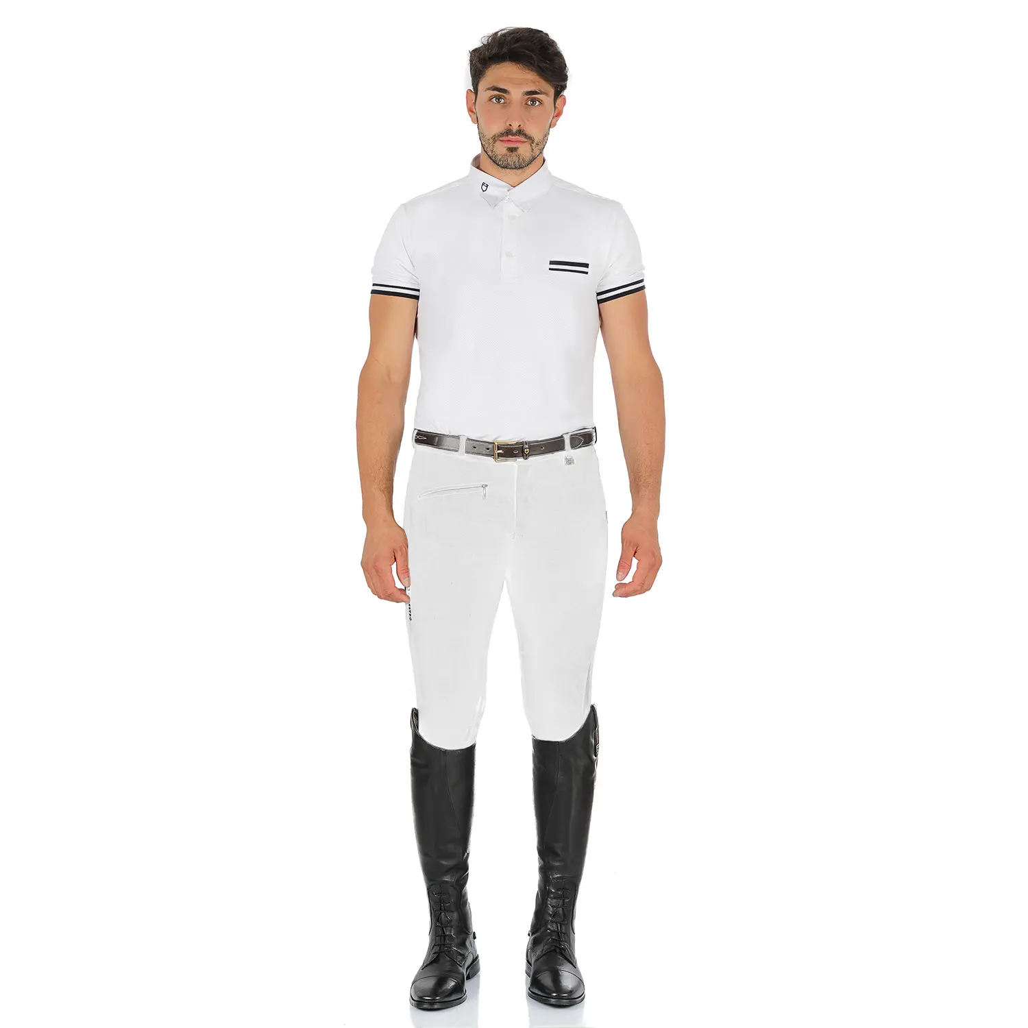 Comparer les prix de Pantalon équitation de concours mid grip Equestro Zeus
