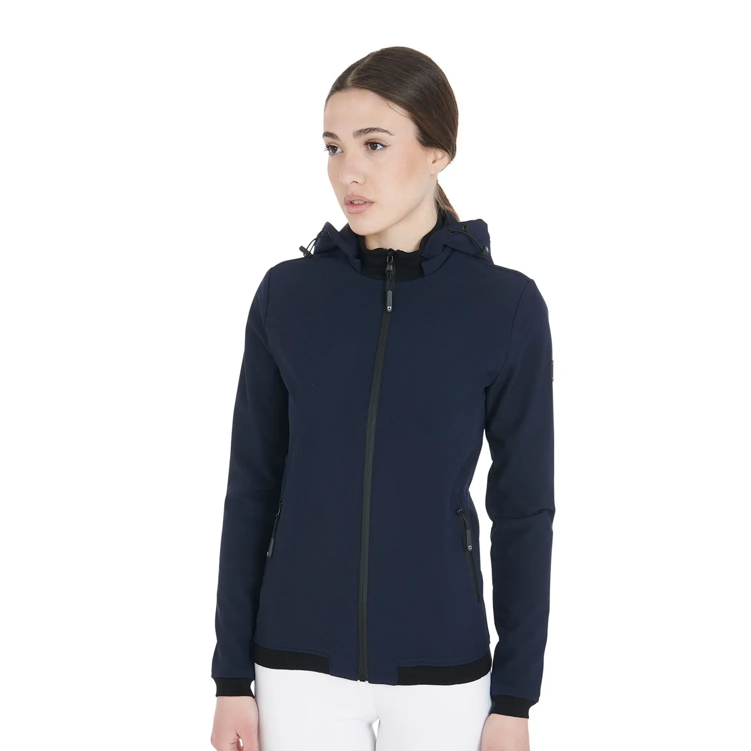 Meilleurs prix pour Veste équitation polaire à capuche femme Equestro Softshell