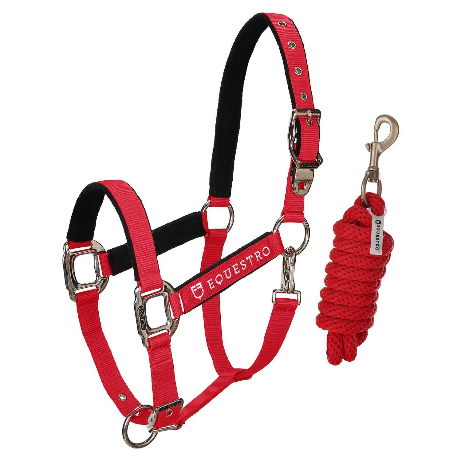 Comparer les prix de Licol pour cheval avec longueur Equestro Modello Shiny Fittings