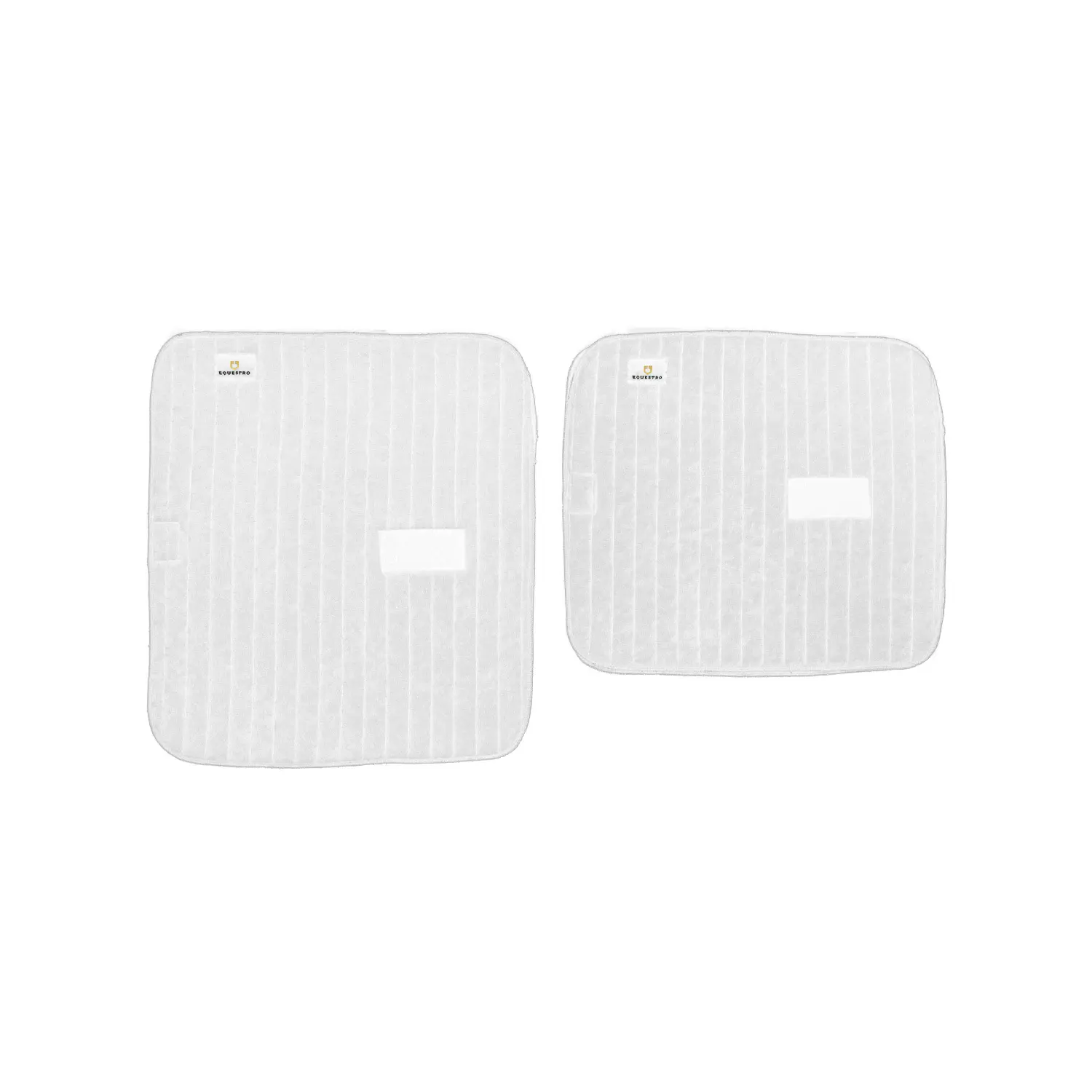Equestro Blanc Horse Bandages In Terry Cloth