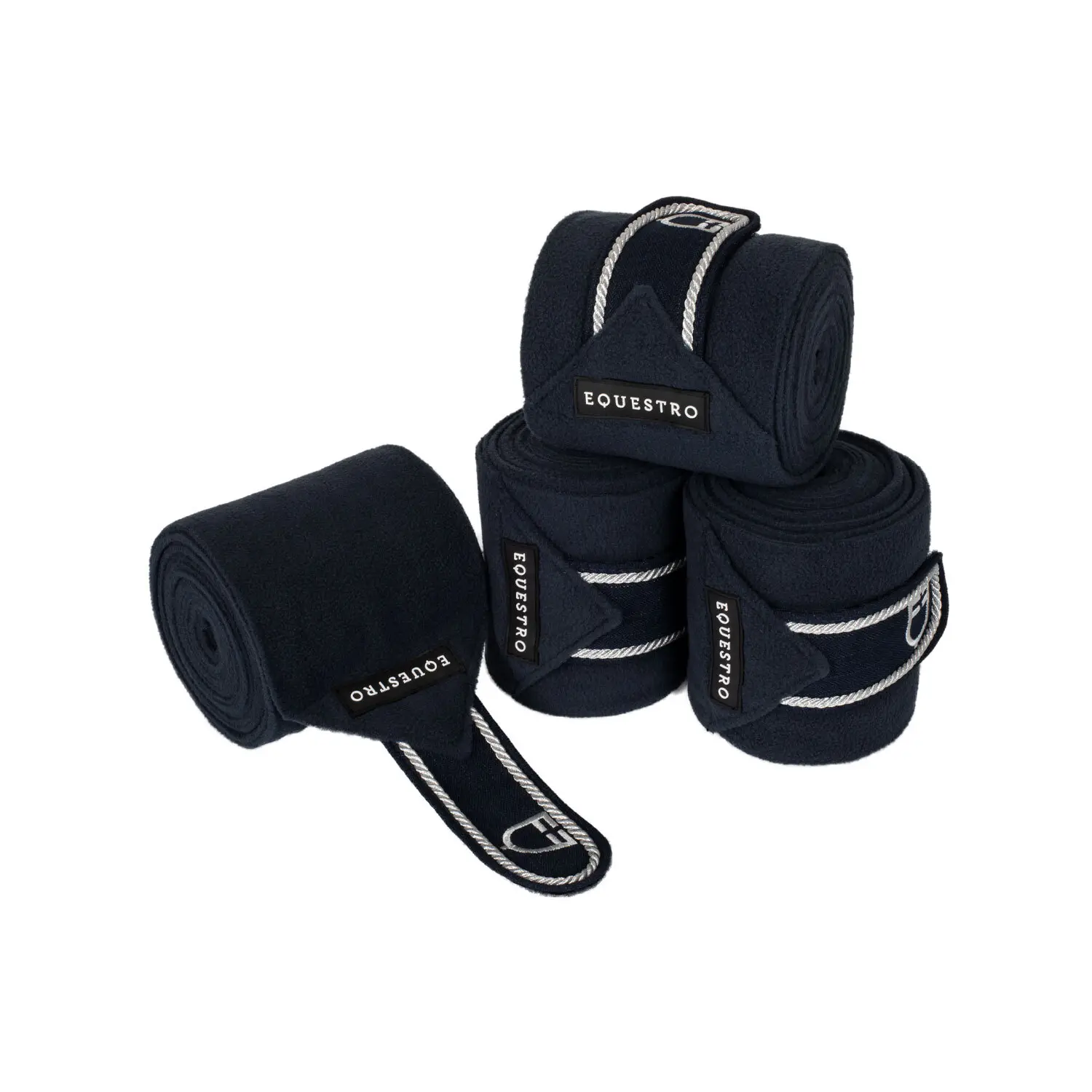 Equestro Bleu Breathable Polo Wraps For Horses (X4)