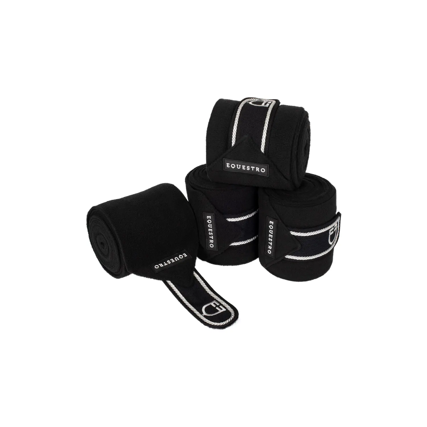 Comparer les prix de Bandes de polo pour cheval avec logo brodé Equestro (x4)