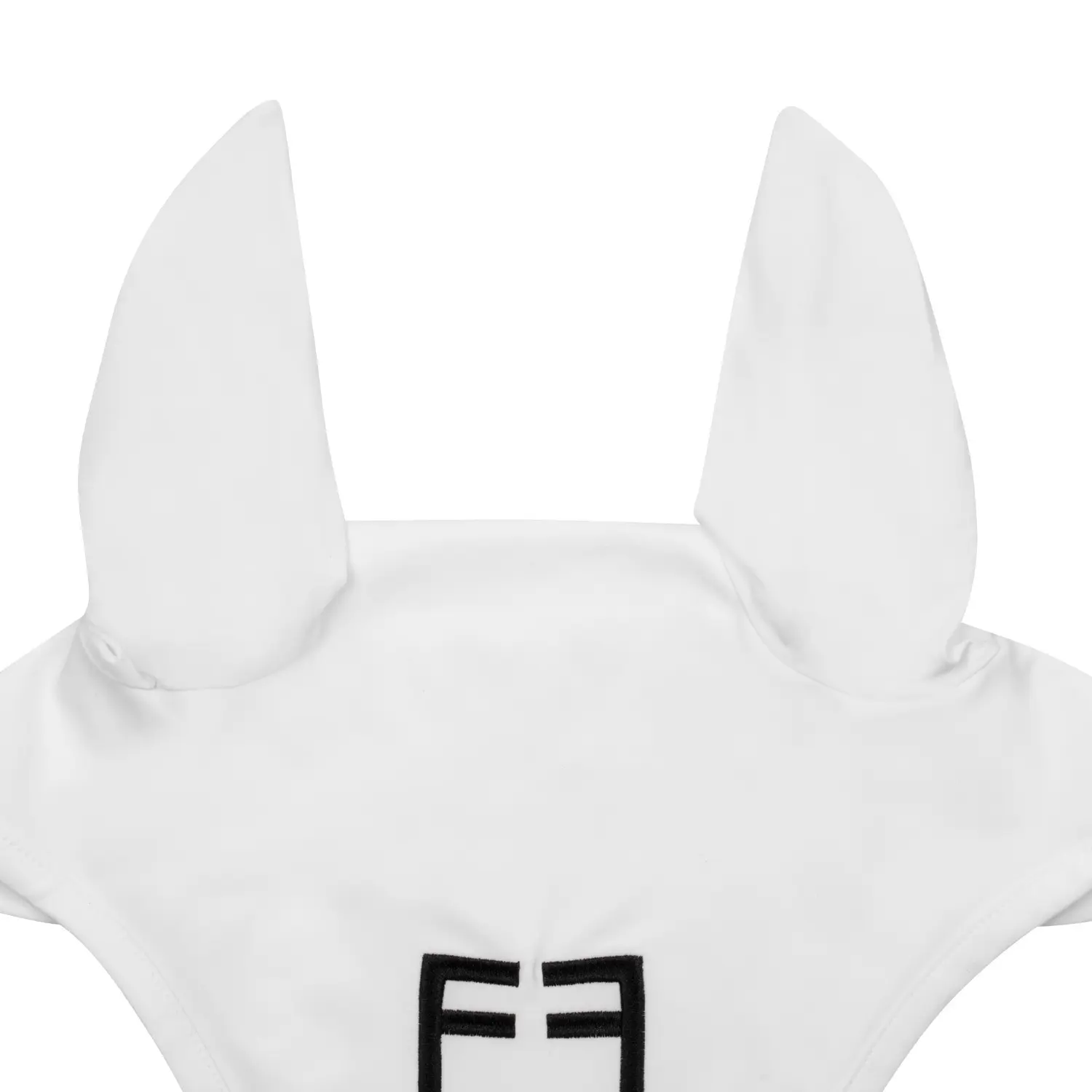 Equestro Blanc Fly Mask For Horse In White Line Edition Technique