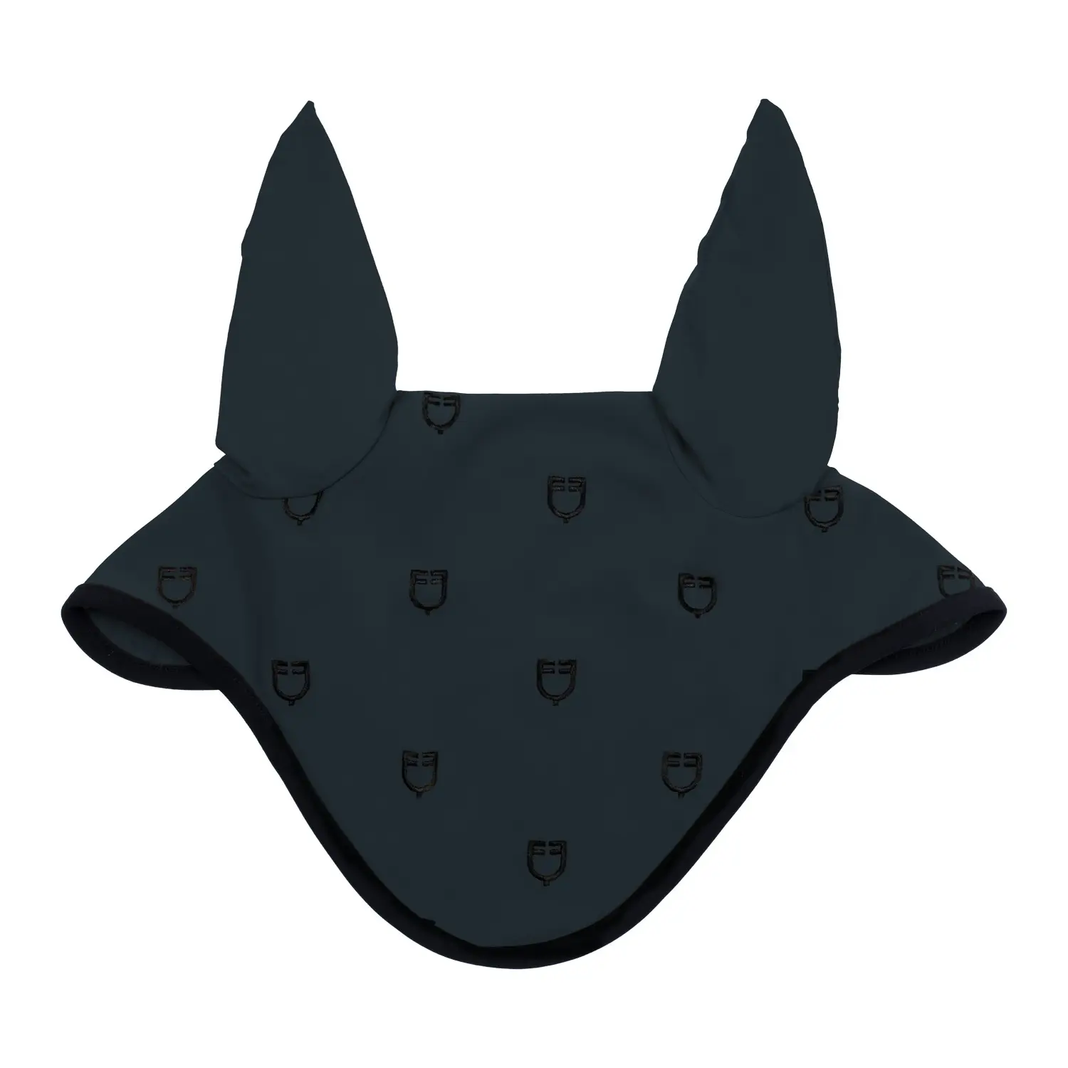 Equestro Bleu Horse Fly Veil In Black Line Edition Technique