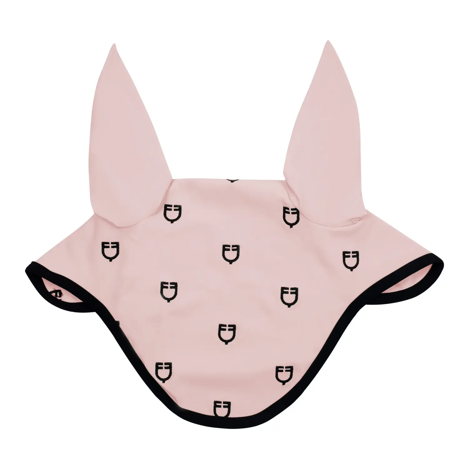 Equestro Rose Horse Fly Veil In Black Line Edition Technique
