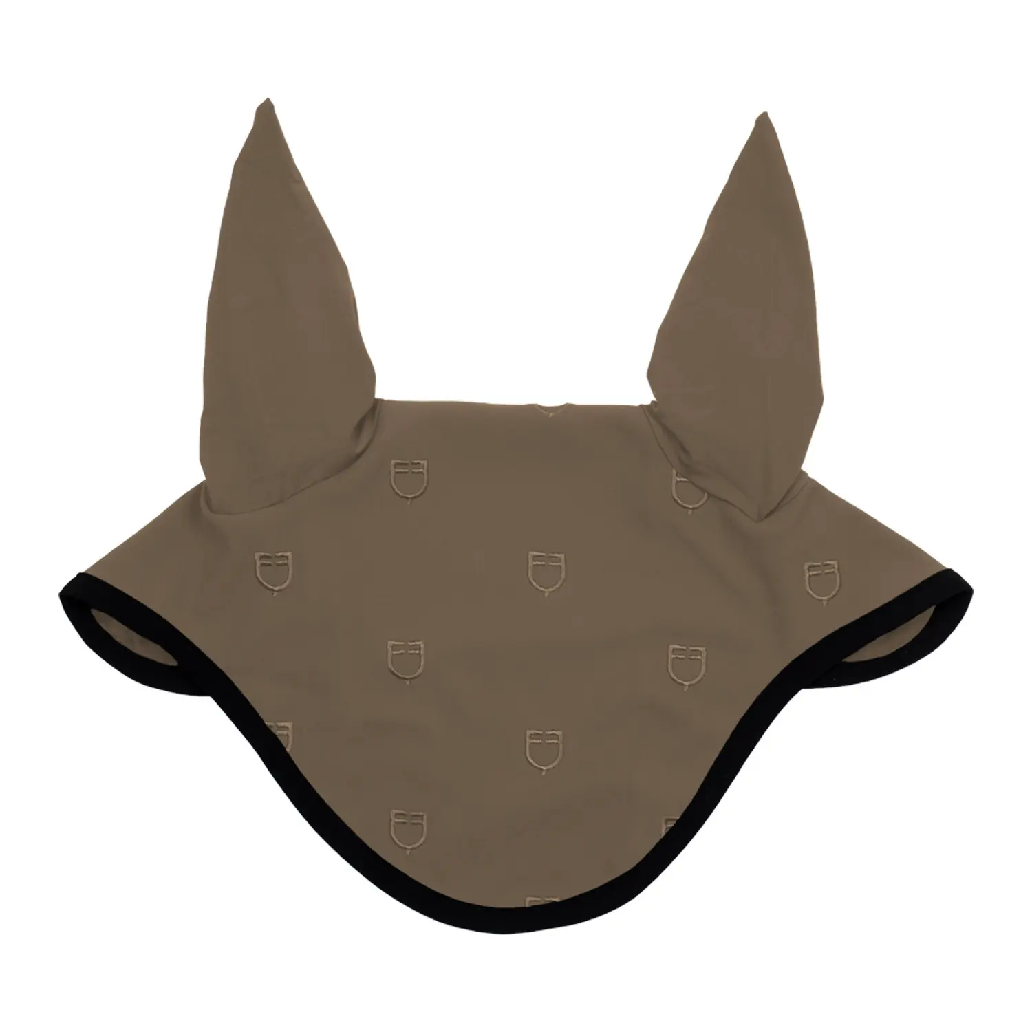 Equestro Marron Horse Fly Veil In Black Line Edition Technique