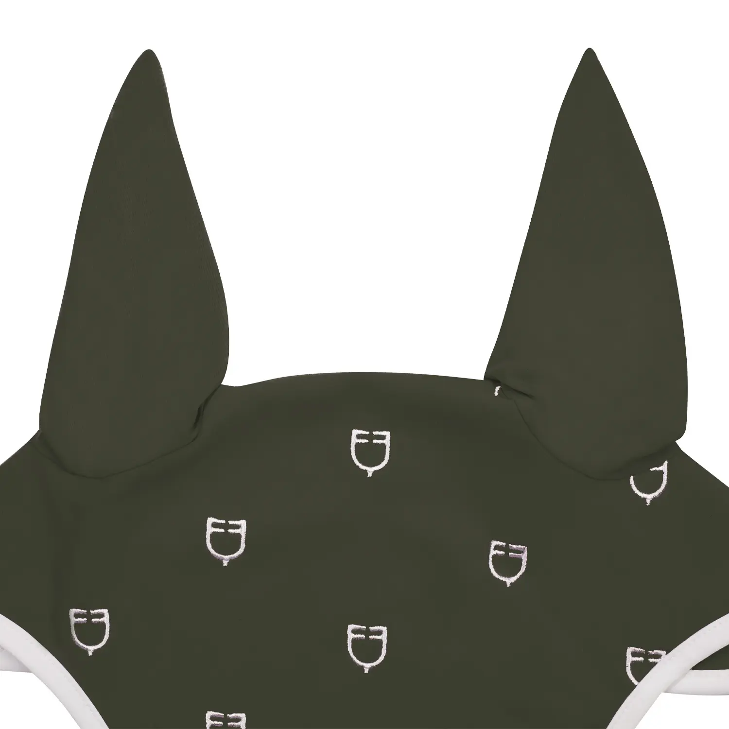 Equestro Vert Fly Mask For Horse In White Line Edition Technique