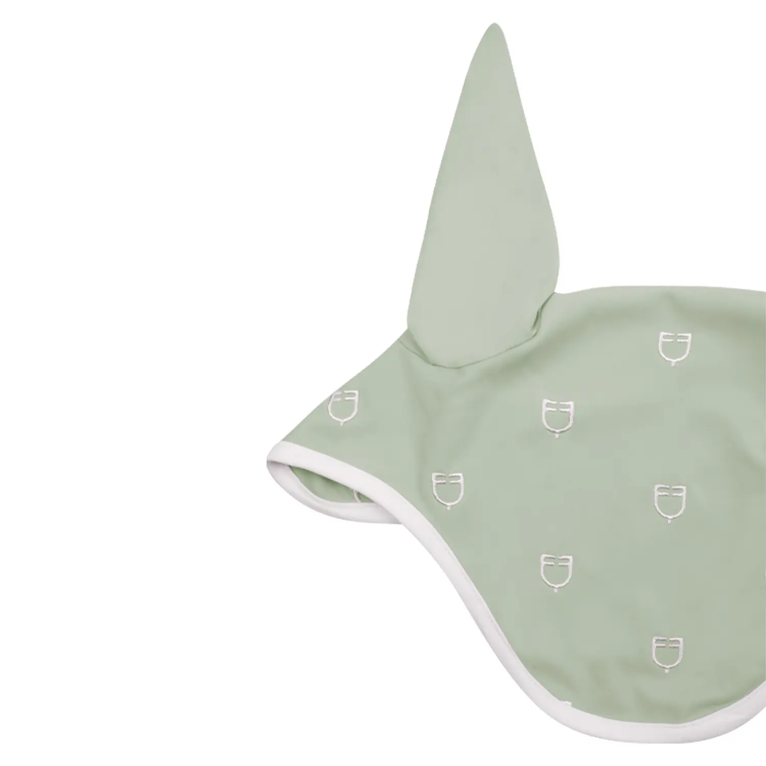 Equestro Vert Fly Mask For Horse In White Line Edition Technique