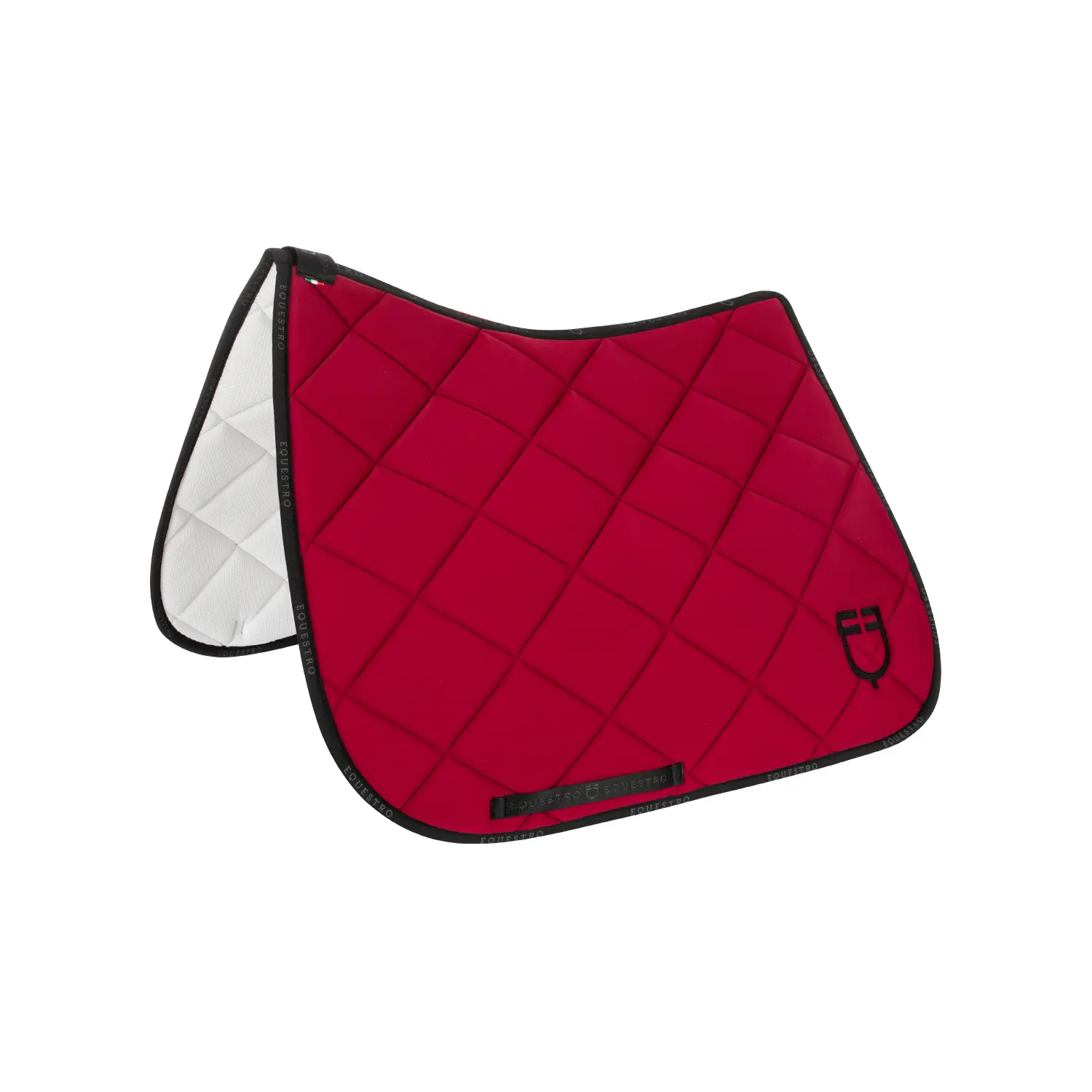 Equestro Rouge Dressage Saddle Pad For Horse In Technical Fabric With Logo
