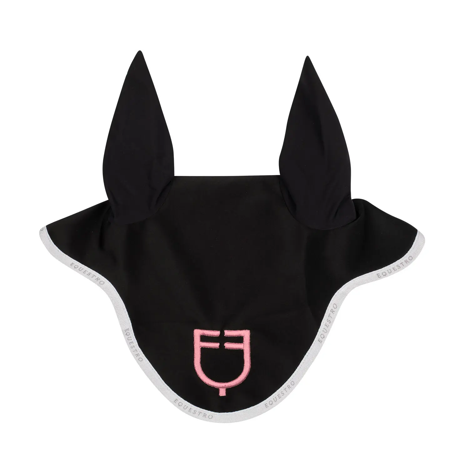 Equestro Noir Short Beanie With Multicoloured Logo