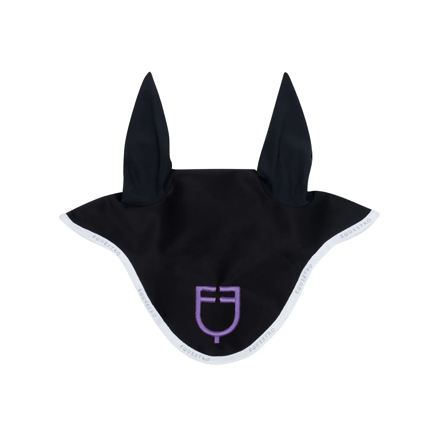 Equestro Noir Short Beanie With Multicoloured Logo