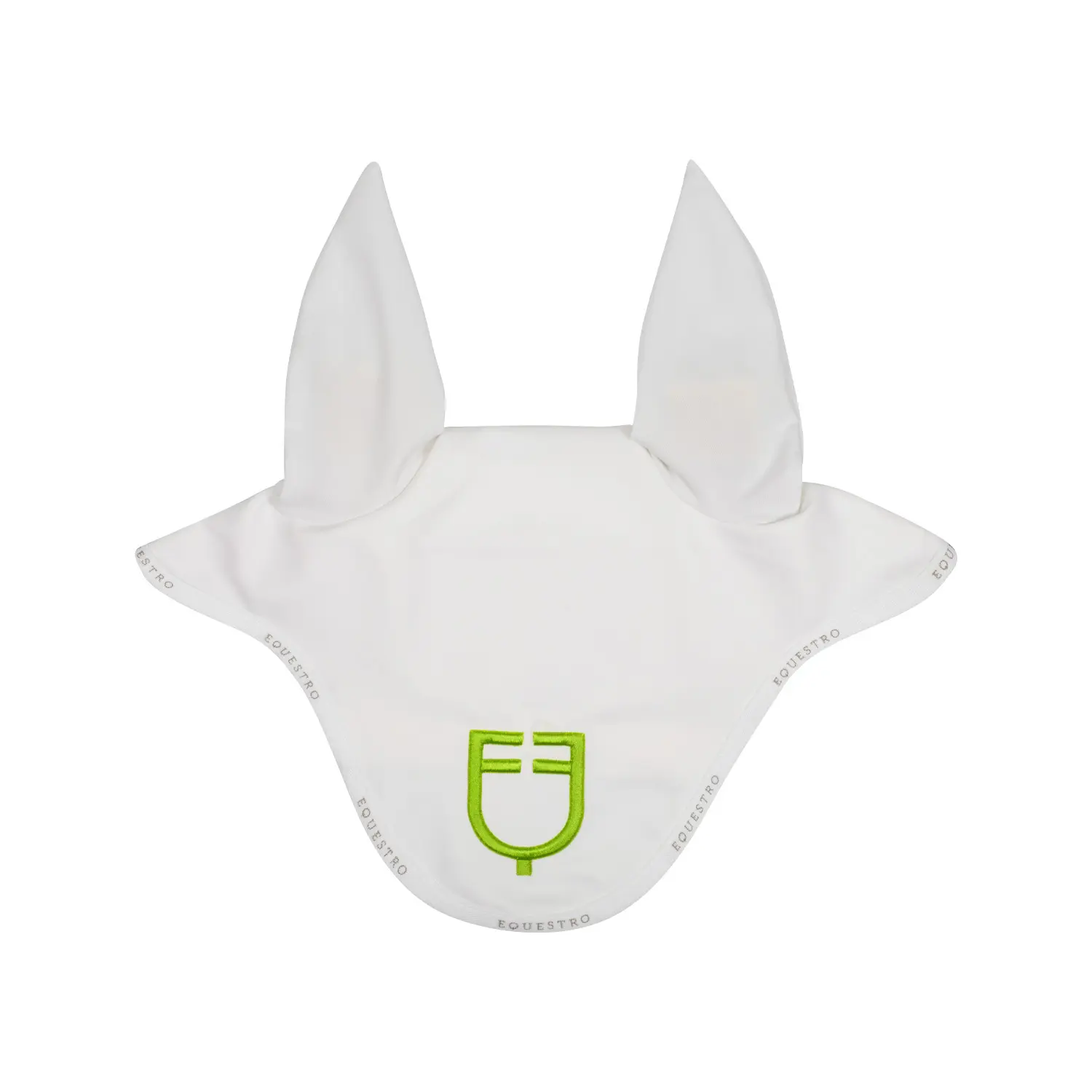 Equestro Blanc Short Beanie With Multicoloured Logo