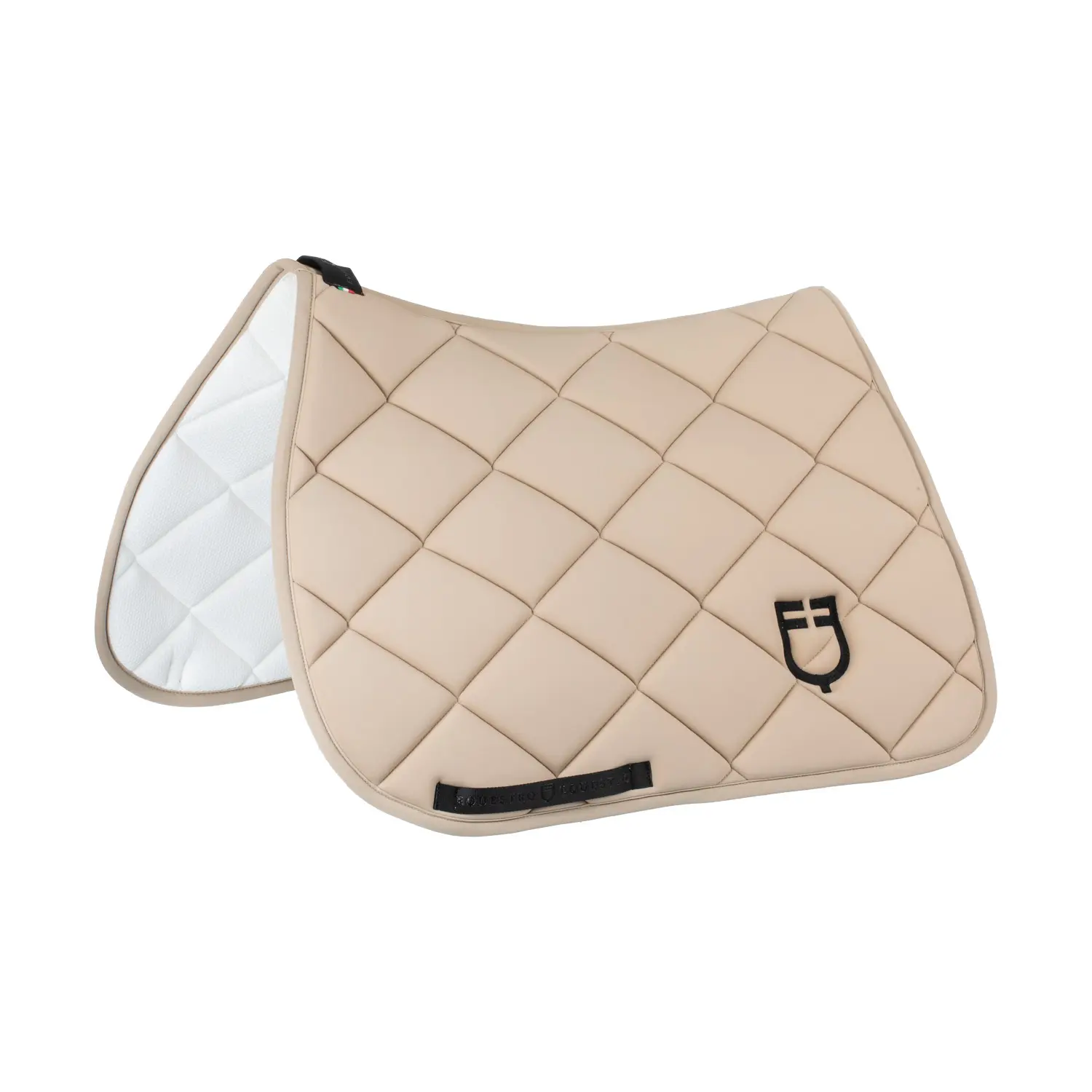 Equestro Beige Padded Jumping Saddle Pad For Horse Gp