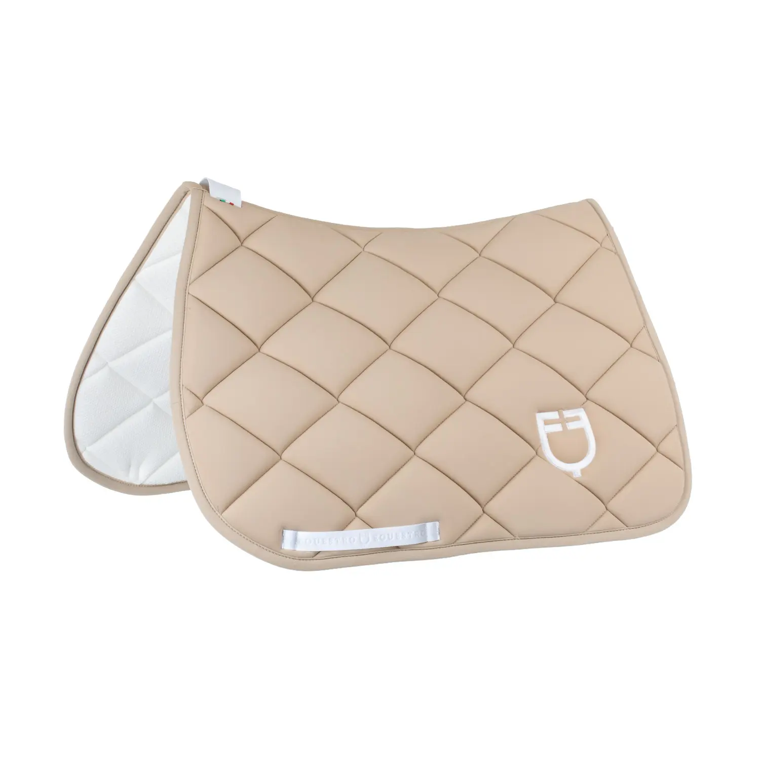 Equestro Beige Padded Jumping Saddle Pad For Horse Gp