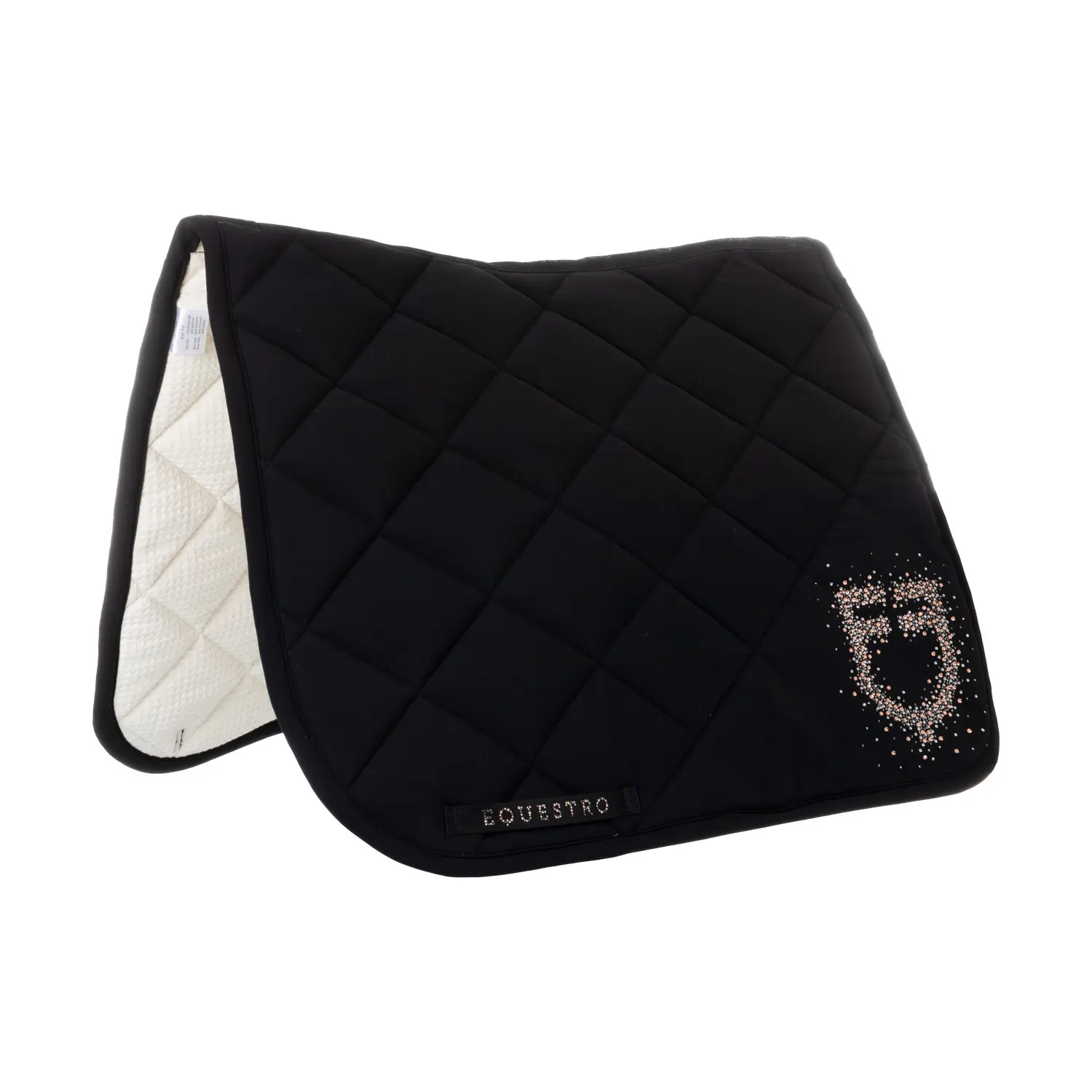 Equestro Noir Dressage Saddle Pad Stones Edition